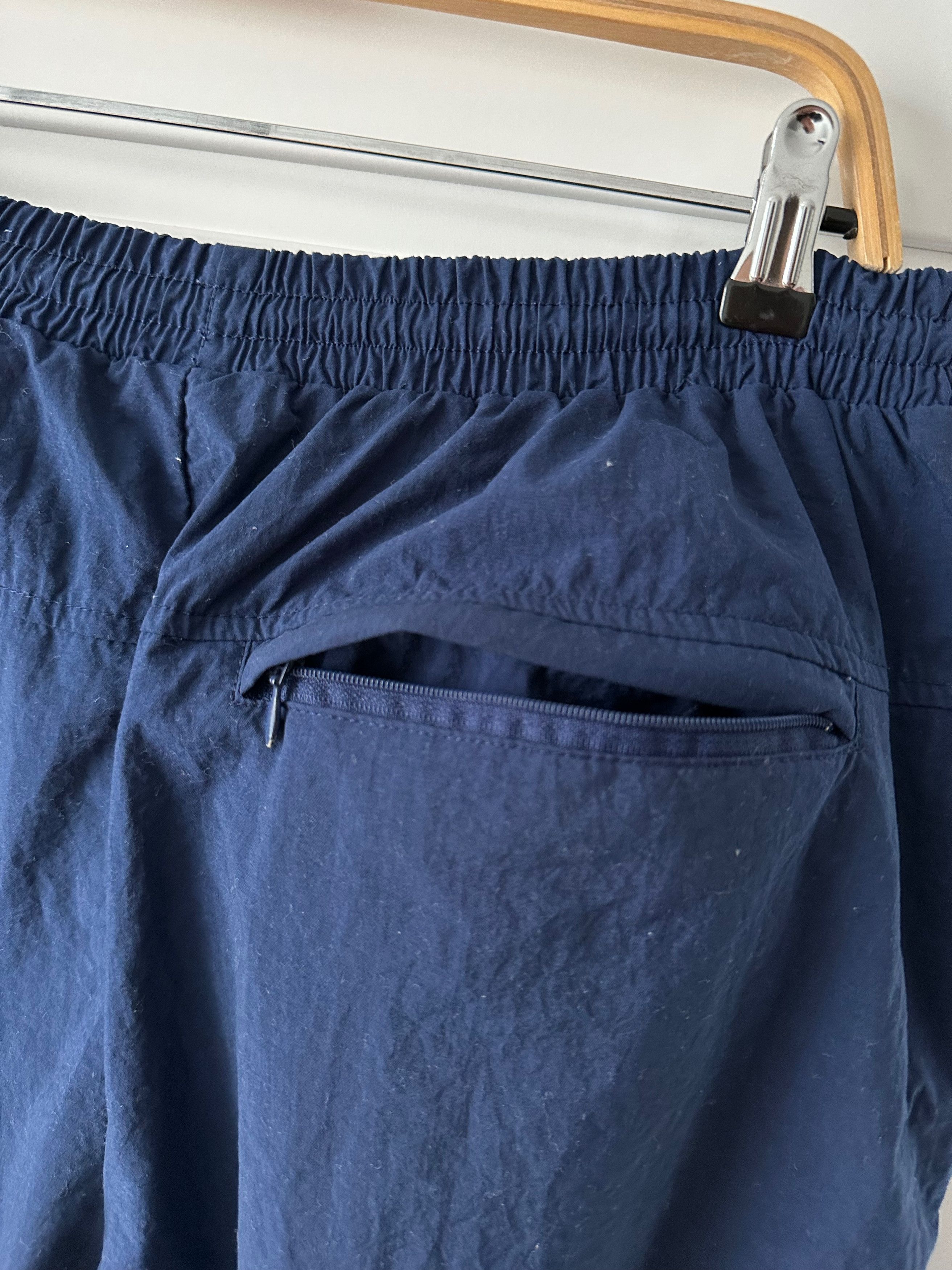 Vintage 90's NIKE vintage nylon navy track pants drill swoosh Size US 32 / EU 48 - 7 Thumbnail