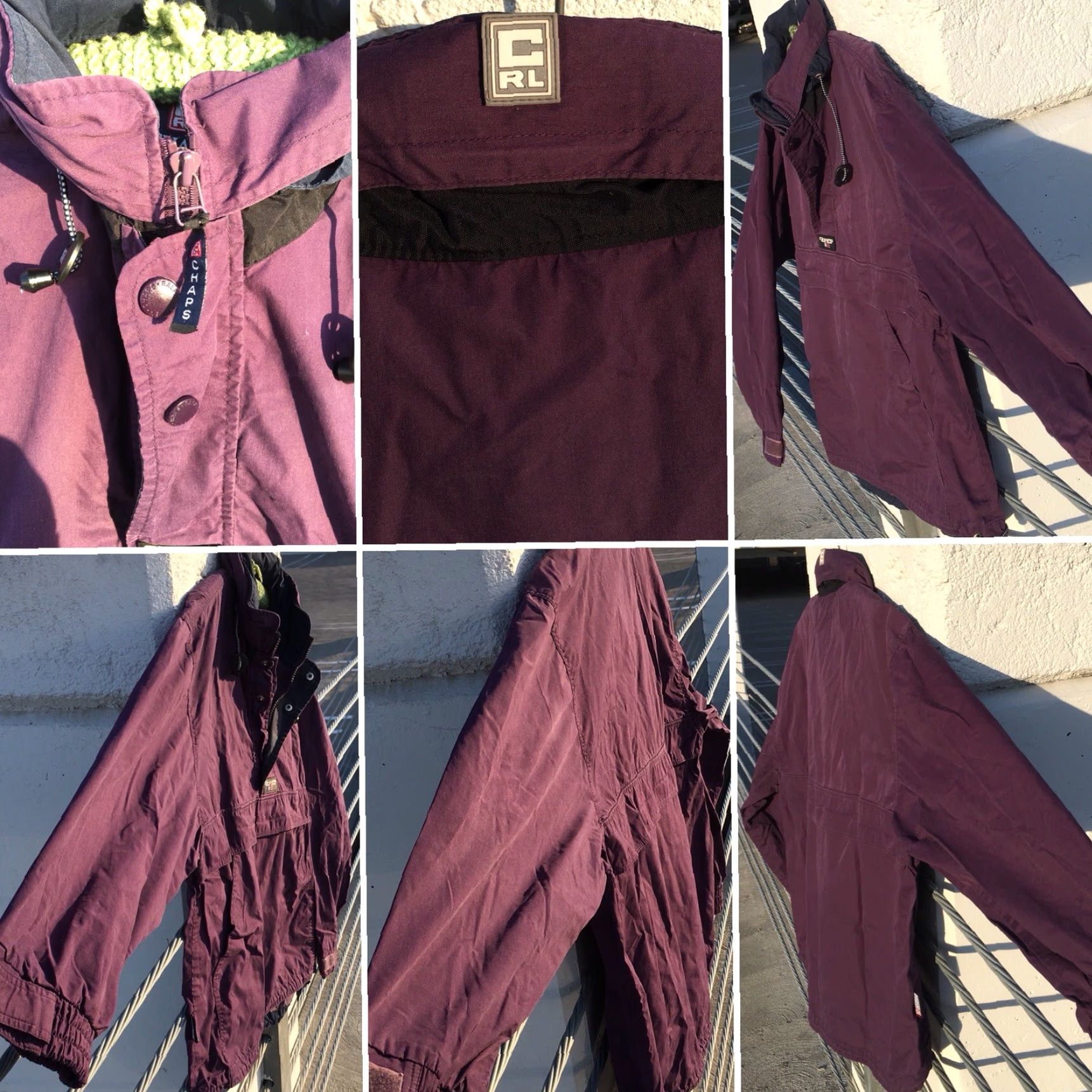 Chaps VINTAGE Chaps Windbreaker Jacket S 1990s Purple Pullover Wind Breaker Sportswear/Beach Mens? Size US S / EU 44-46 / 1 - 4 Thumbnail
