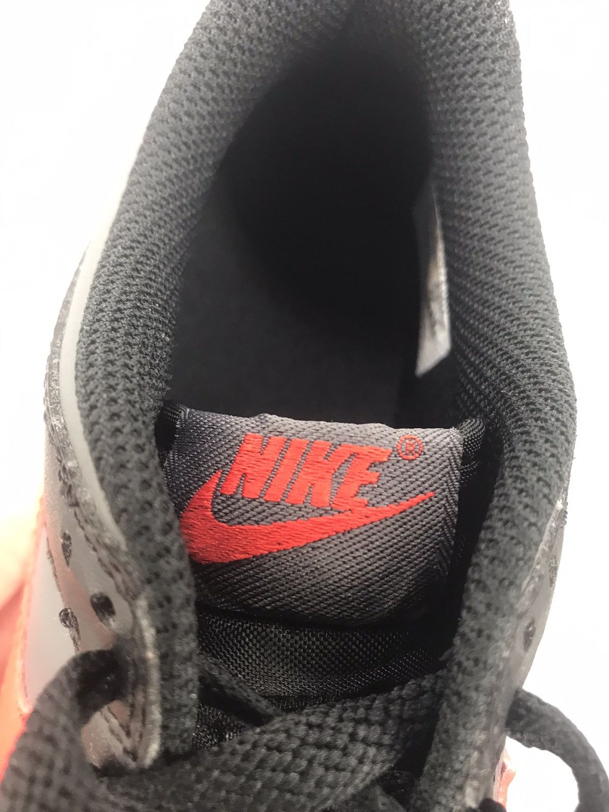 Nike Nike Dunk Low “Black/Grey & Red Swoosh” Size US 7.5 / IT 37.5 - 7 Thumbnail