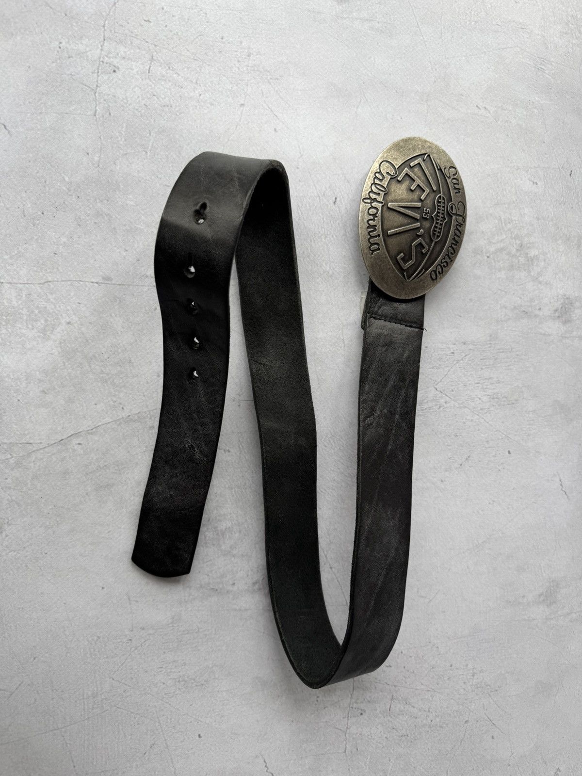 Levi's × Vintage Levi’s Buckle Belt Leather Vintage Size ONE SIZE - 3 Thumbnail