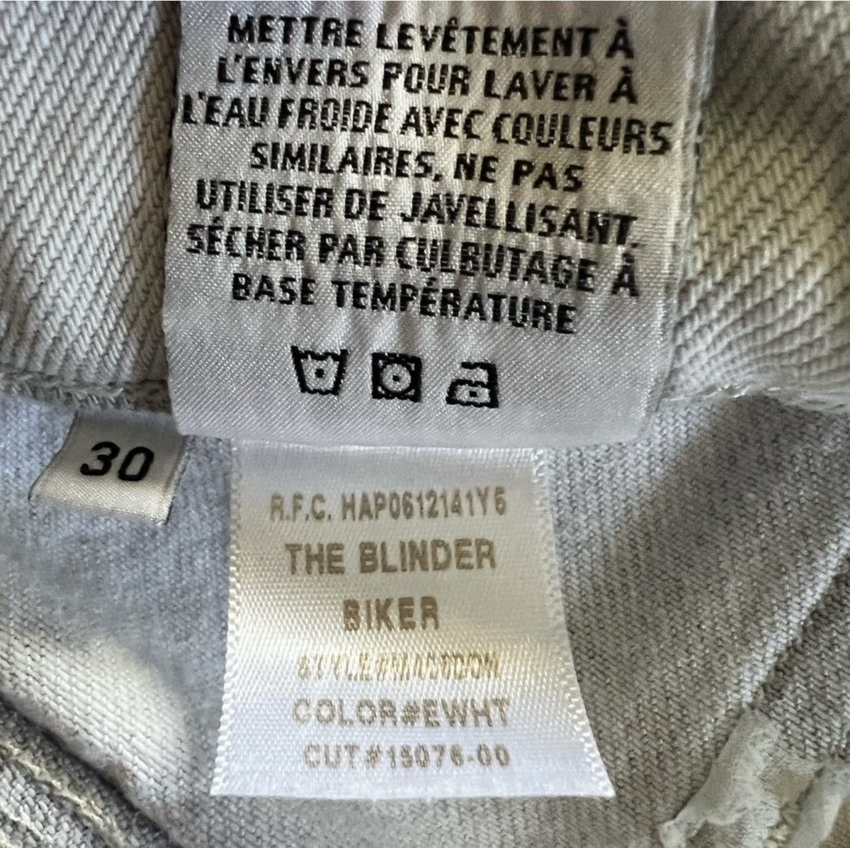 Hudson Hudson Blinder Biker Jeans Extracted White Size 30 Size US 30 / EU 46 - 10 Thumbnail