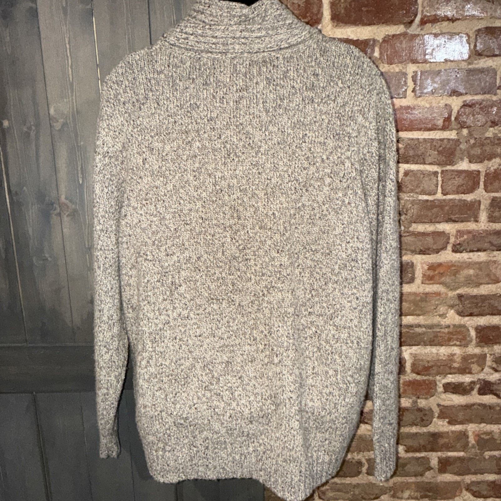 L.L. Bean Chunky Knit Shawl Collar Sweater Men’s XXL Wool Blend EUC Size US XXL / EU 58 / 5 - 3 Thumbnail