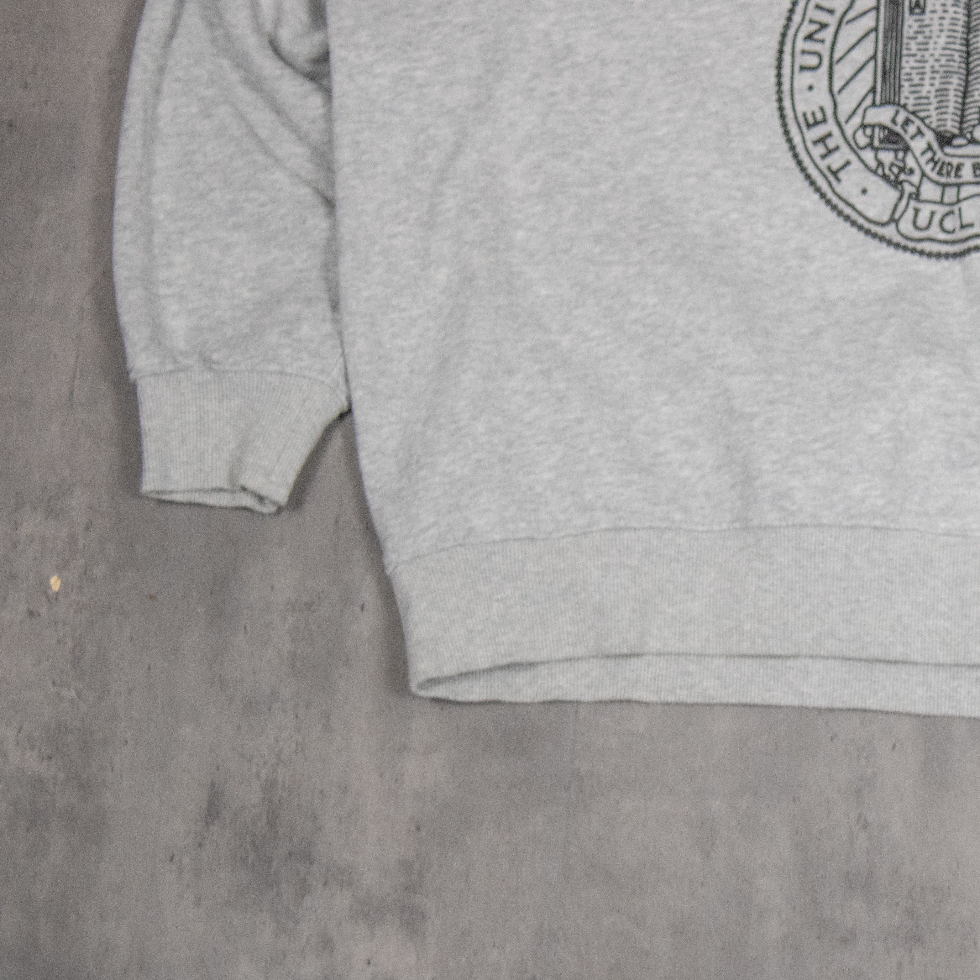 H&M H&M UCLA Oversize Boxy Baggy Heather Grey Crewneck Sweater Size US XL / EU 56 / 4 - 5 Thumbnail