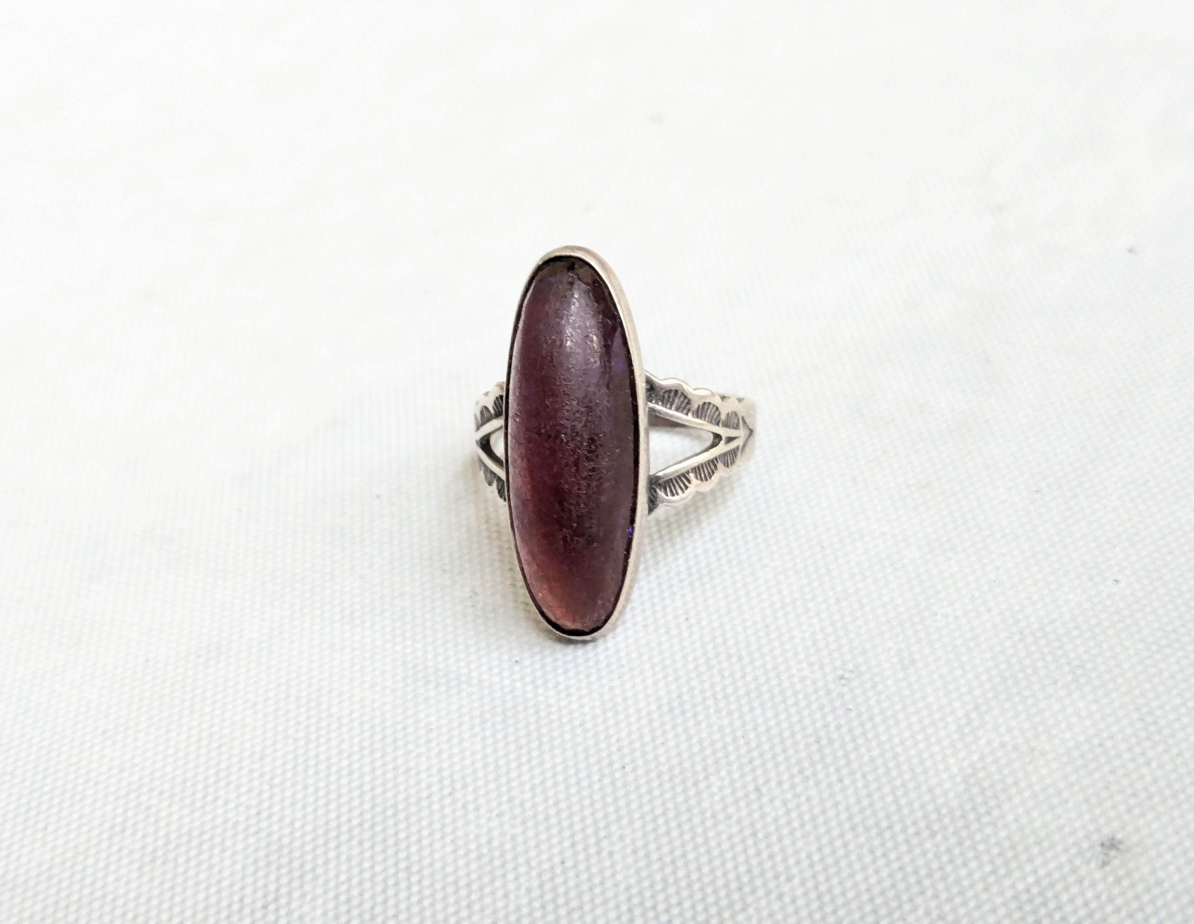 Jewelry Vintage Sterling Silver Ring Dragons Breath 5.25 Native Size ONE SIZE - 3 Thumbnail