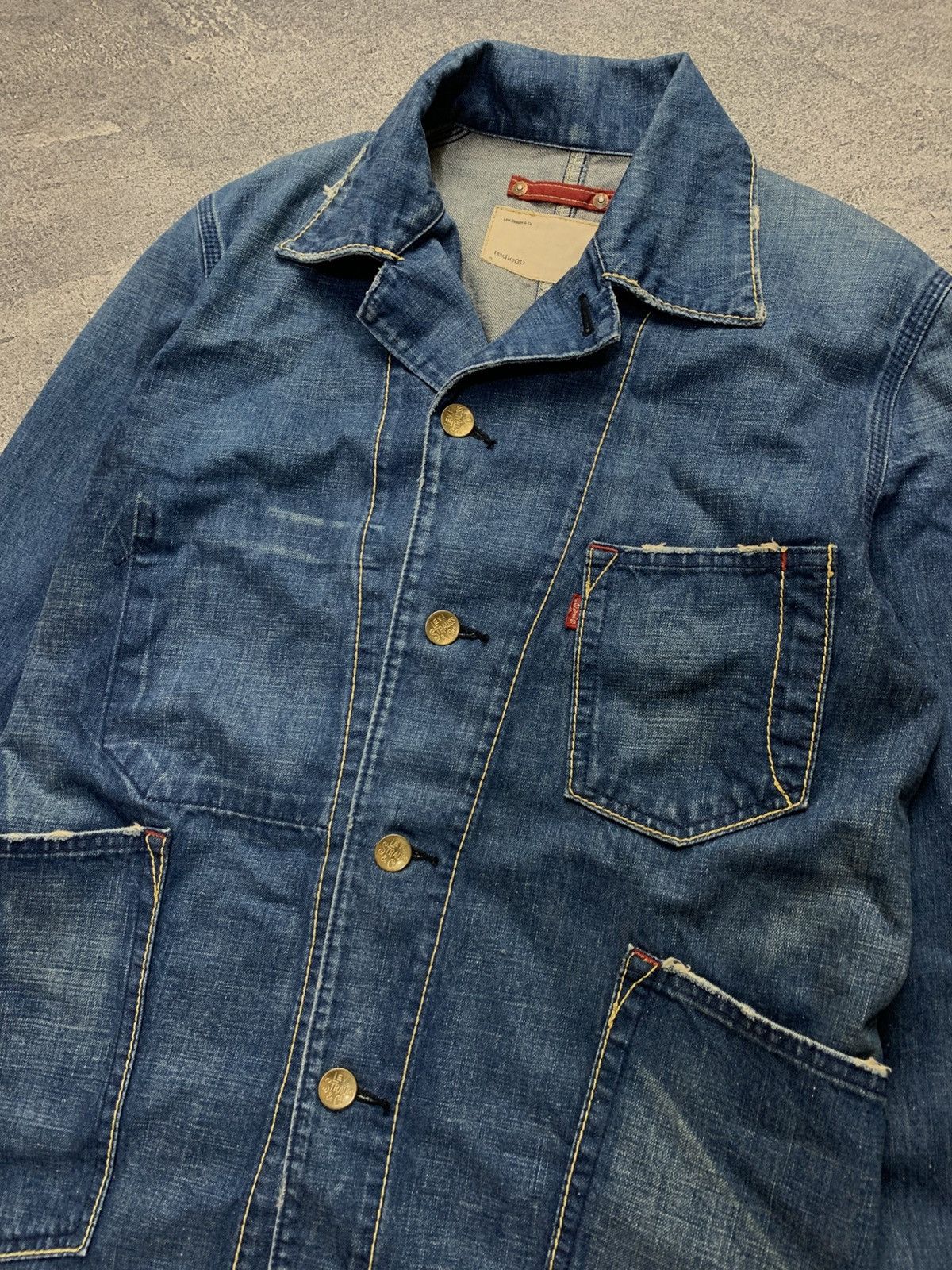 Levi's 🐍 SOLD 🐍Vintage Levi’s Redloop Chore Denim Jacket Size US M / EU 48-50 / 2 - 2 Thumbnail