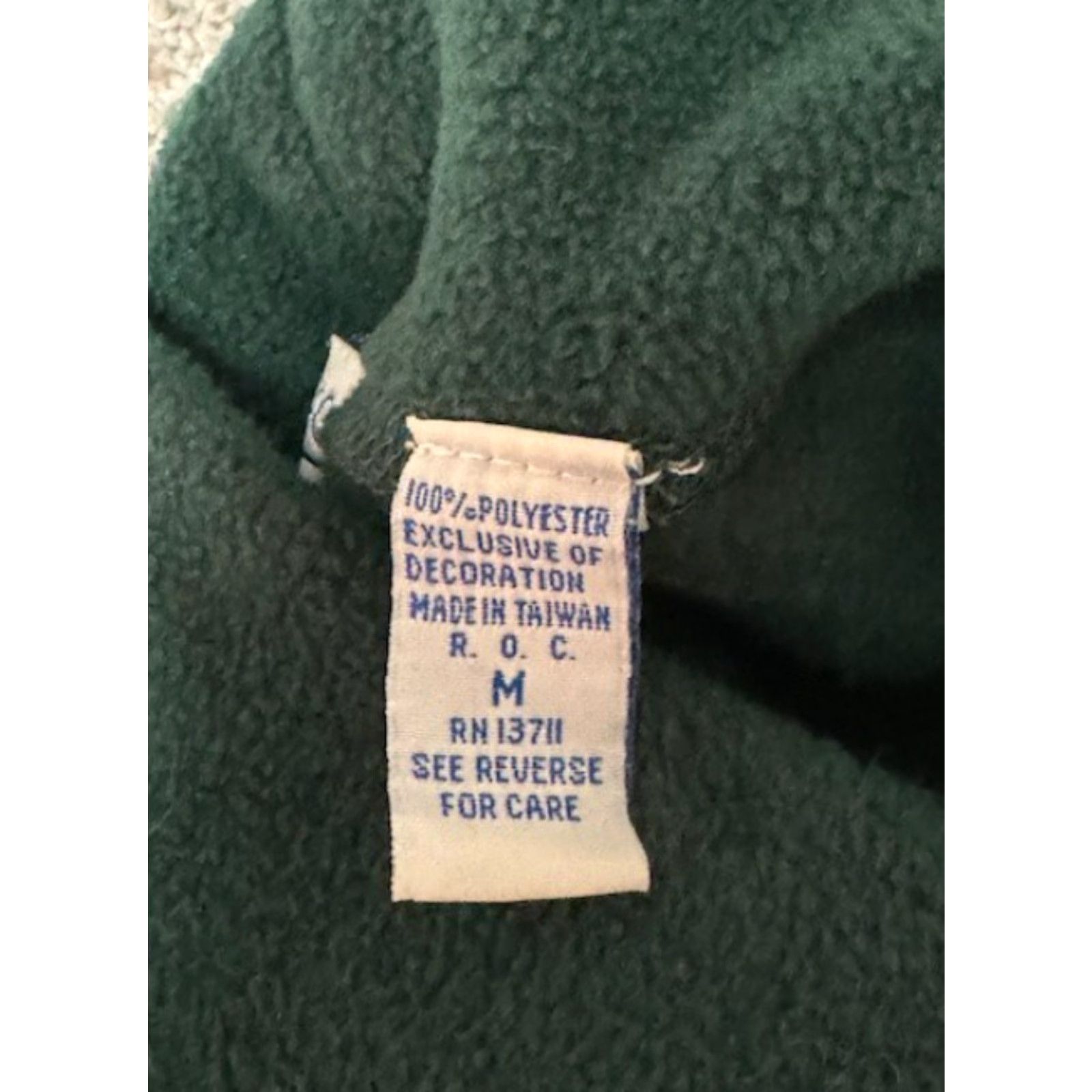 Vintage VINTAGE Marsh Landing Fleece Sweatshirt Womens Medium Embroidered Trees 70s Green Christmas Holiday Nature Outdoor Winter Pullover Sweater Size M / US 6-8 / IT 42-44 - 5 Thumbnail