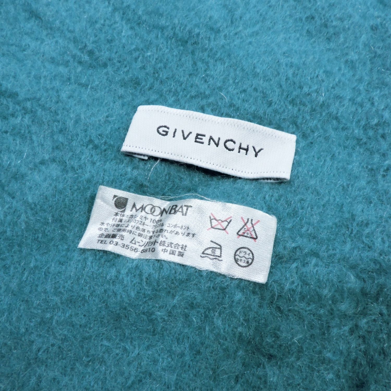 Givenchy GIVENCHY CASHMERE SWAROVSKI SMALL LOGO SCARF Size ONE SIZE - 2 Thumbnail
