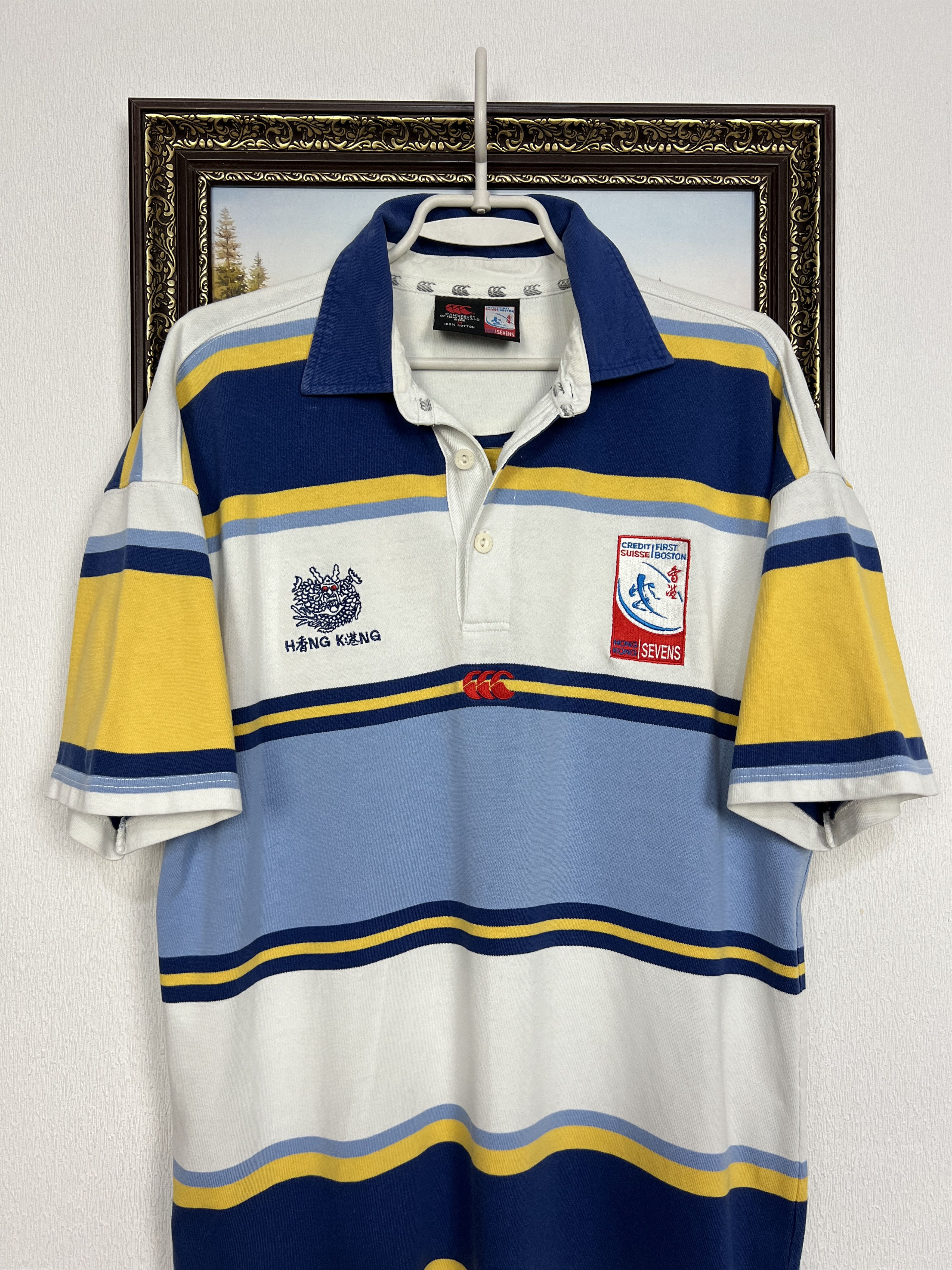 Canterbury of New Zealand Vintage Hong Kong Sevens Rugby Union Jersey Trikot Rare Size US M / EU 48-50 / 2 - 2 Thumbnail