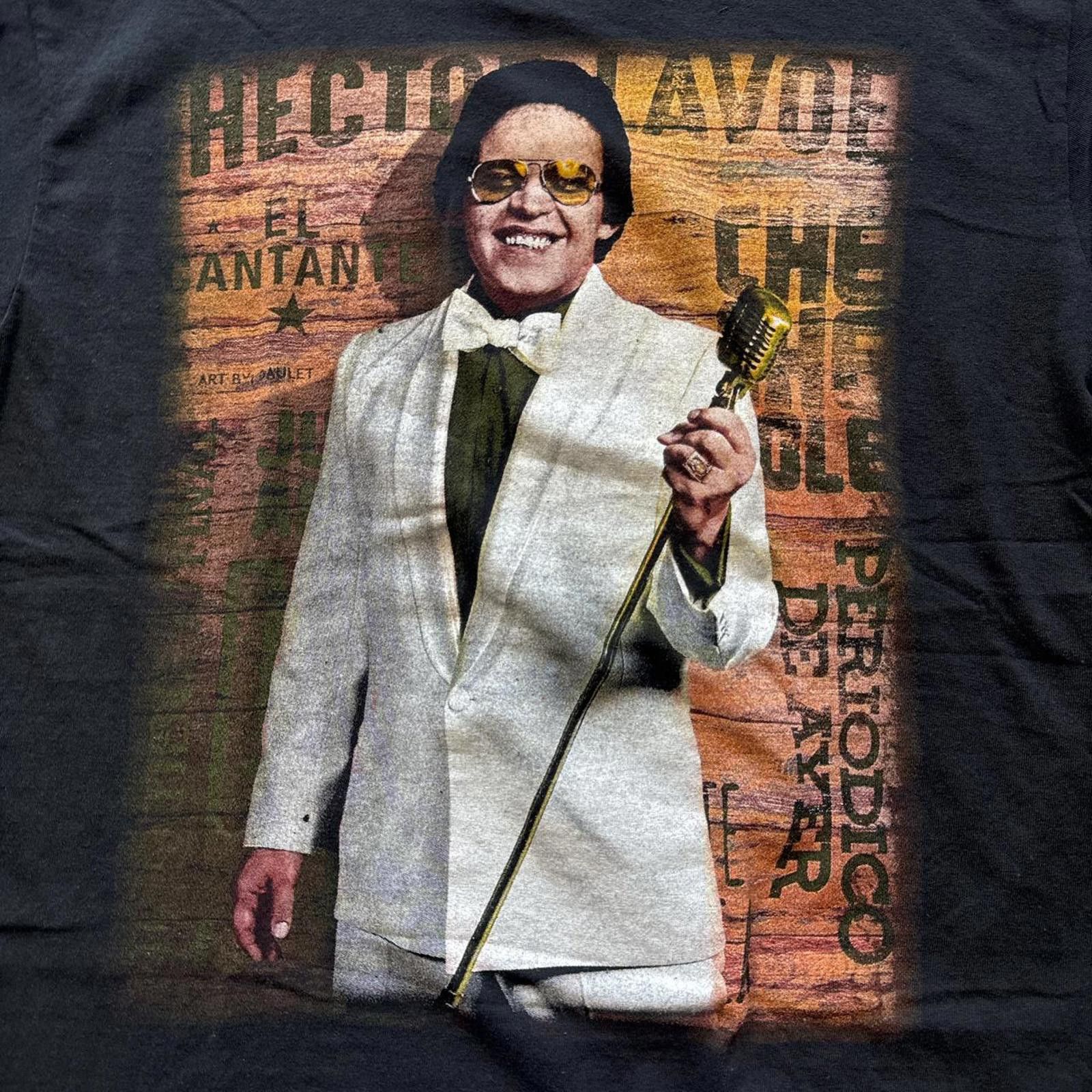 Other Hector Lavoe "El Cantante" Black Vintage Y2k T-shirt Size US L / EU 52-54 / 3 - 3 Thumbnail