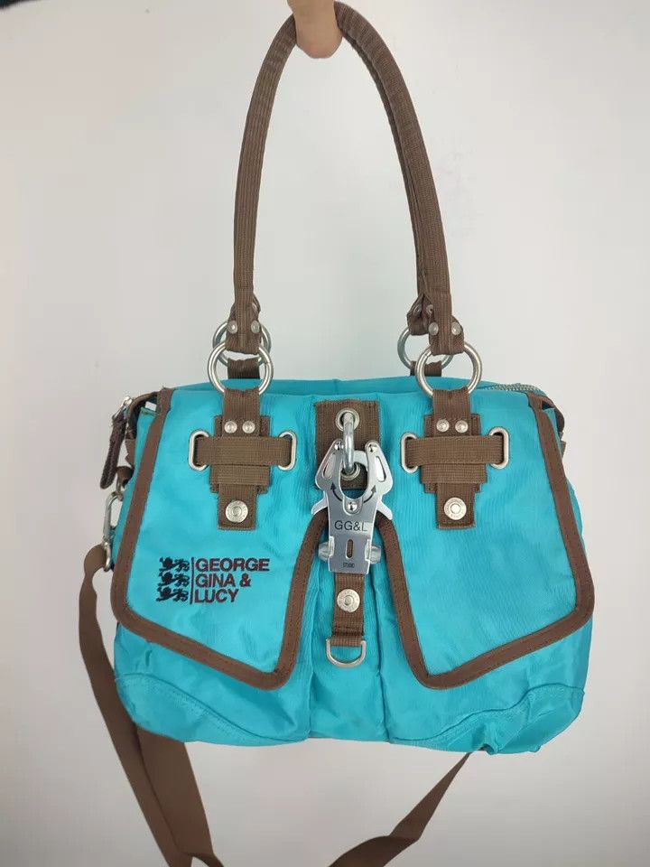 George Gina Lucy Vintage Y2K Avant Garde Shoulder Bag George Gina & Lucy in Blue, Women's