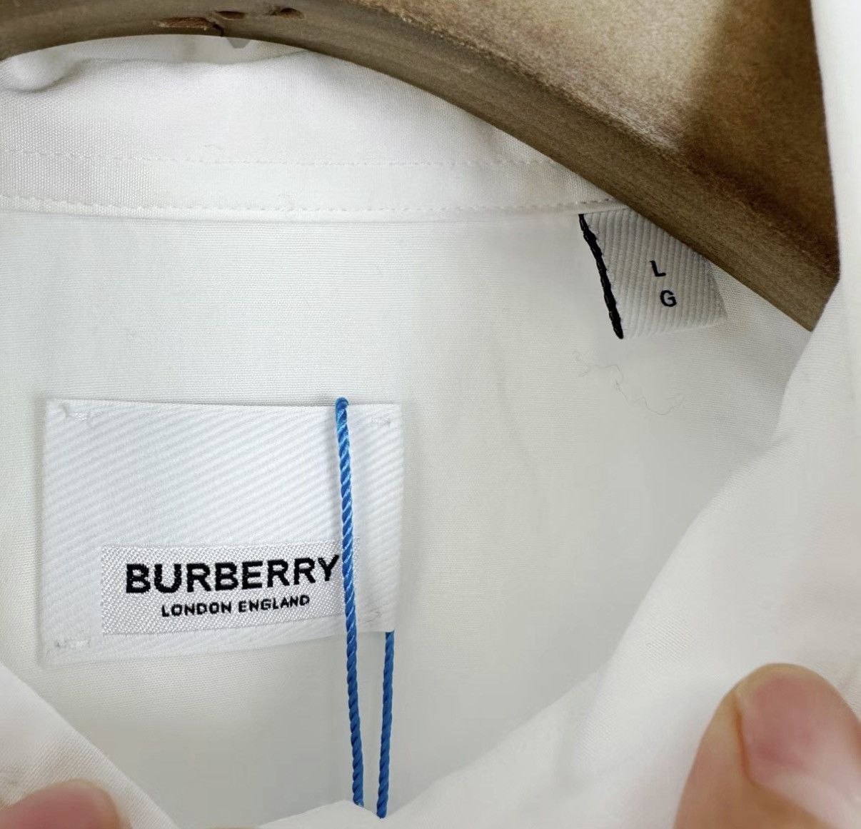 Burberry Burberry Chest Leather Patch Letter Long Sleeve Shirt K12 Size US L / EU 52-54 / 3 - 5 Thumbnail