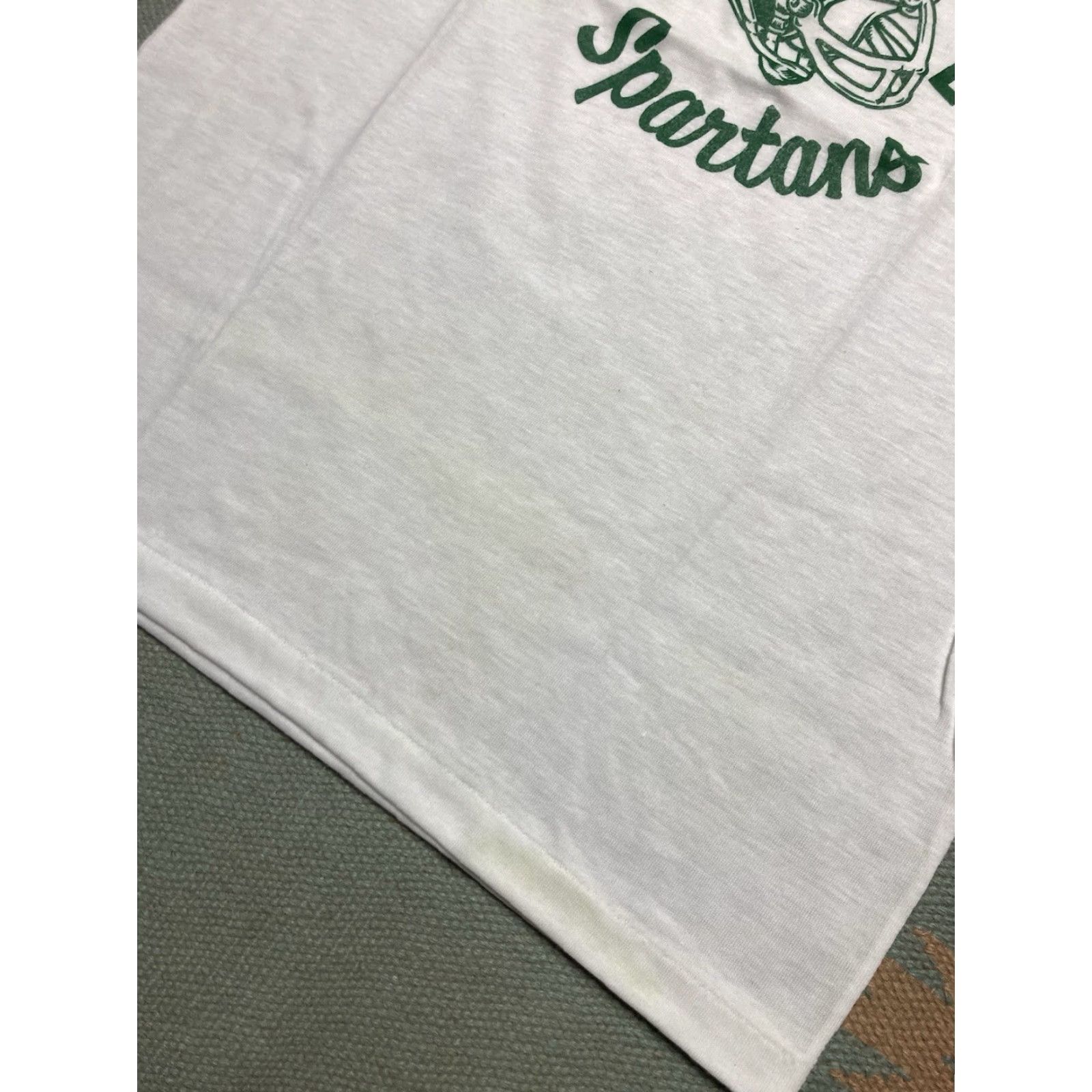 Vintage VINTAGE MSU Football Graphic T Shirt Michigan State University NOS Medium Shirt Adults Mens Size US M / EU 48-50 / 2 - 3 Thumbnail