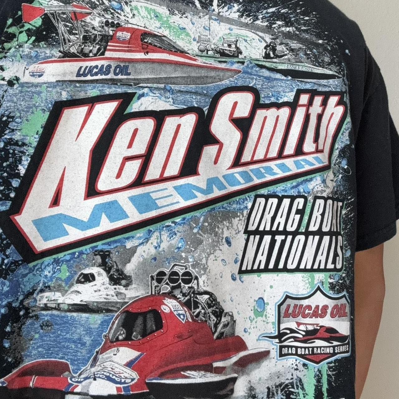 Vintage Vintage Ken Smith 2000s Racing Graphics Black Tee Shirt Size US XL / EU 56 / 4 - 7 Thumbnail