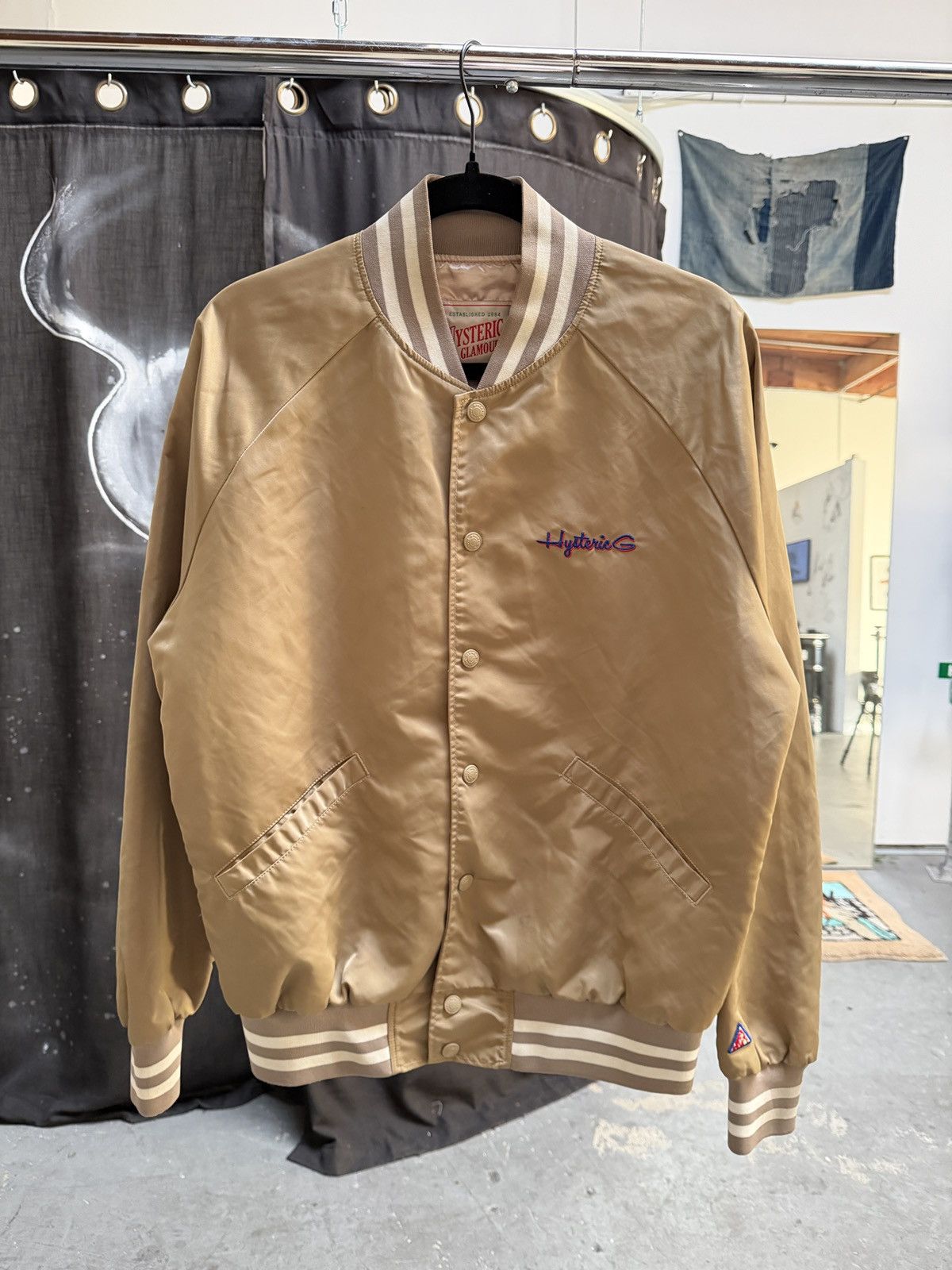 【HYSTERIC GLAMOUR】 Bomber jacket Hysteric Glamour Hysteric Glamour Vintage Logo Bomber Jacket | Grailed