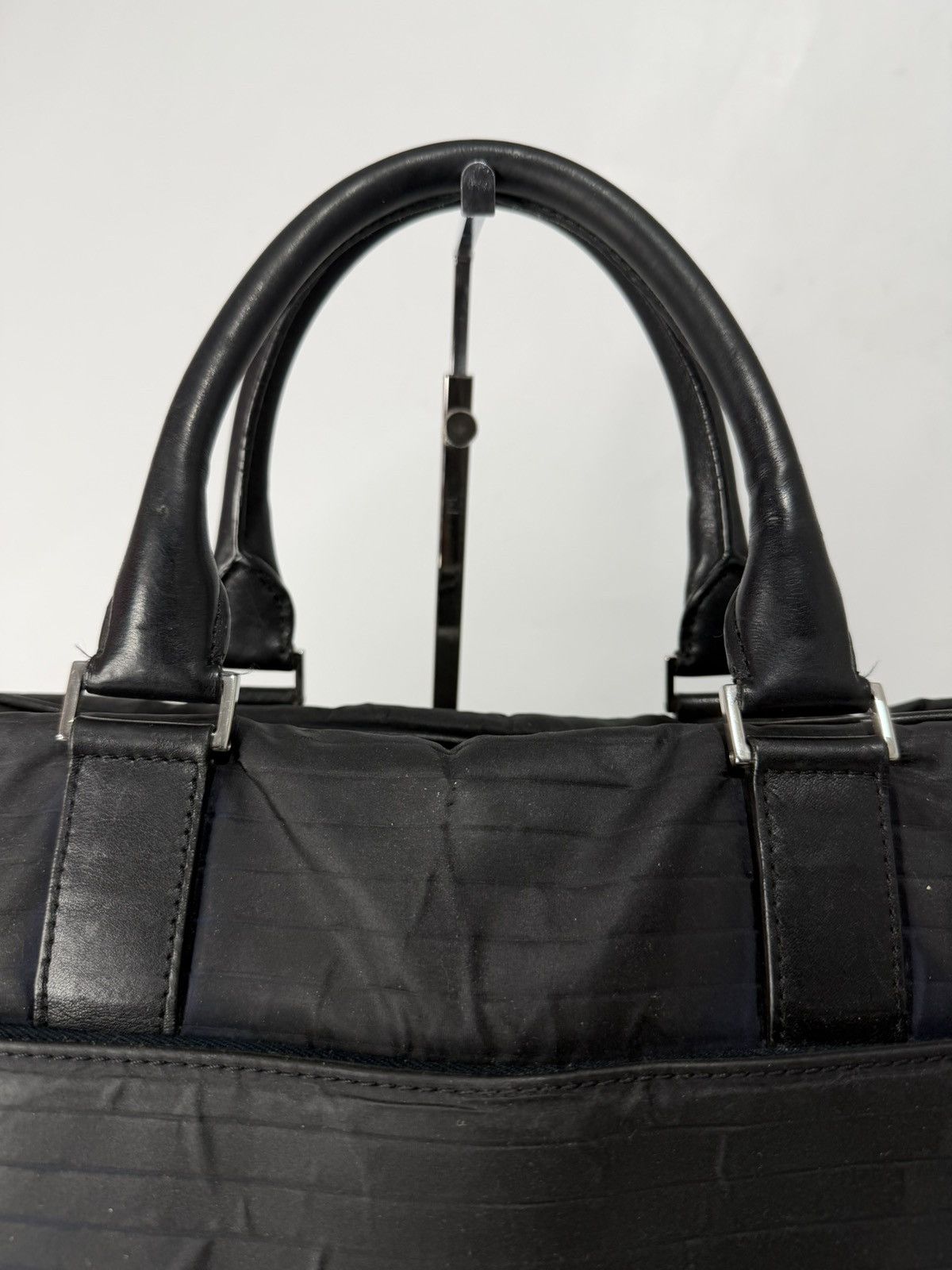 Dior Dior Homme Black/Navy Leather and Nylon Briefcase Size ONE SIZE - 3 Thumbnail