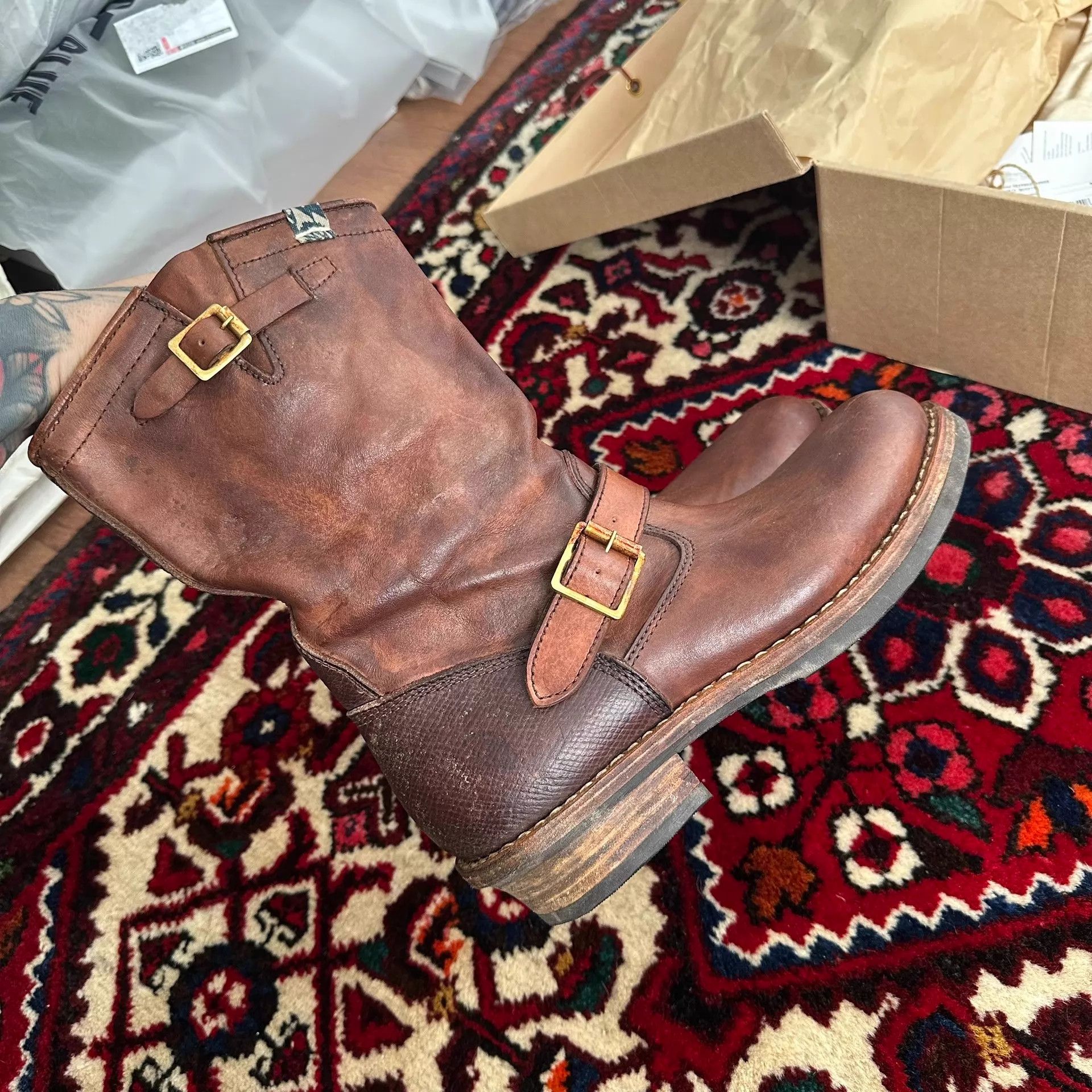Visvim VISVIM 25AW ICT T.W.O. Engineer Boot US8 Mud Dyed Size US 8 / EU 41 - 3 Thumbnail