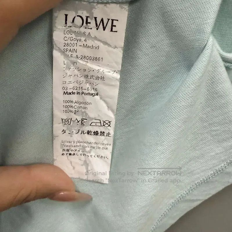 Loewe Loewe Summer Blue Cotton Short Sleeve T-shirt . Size S / US 4 / IT 40 - 4 Thumbnail