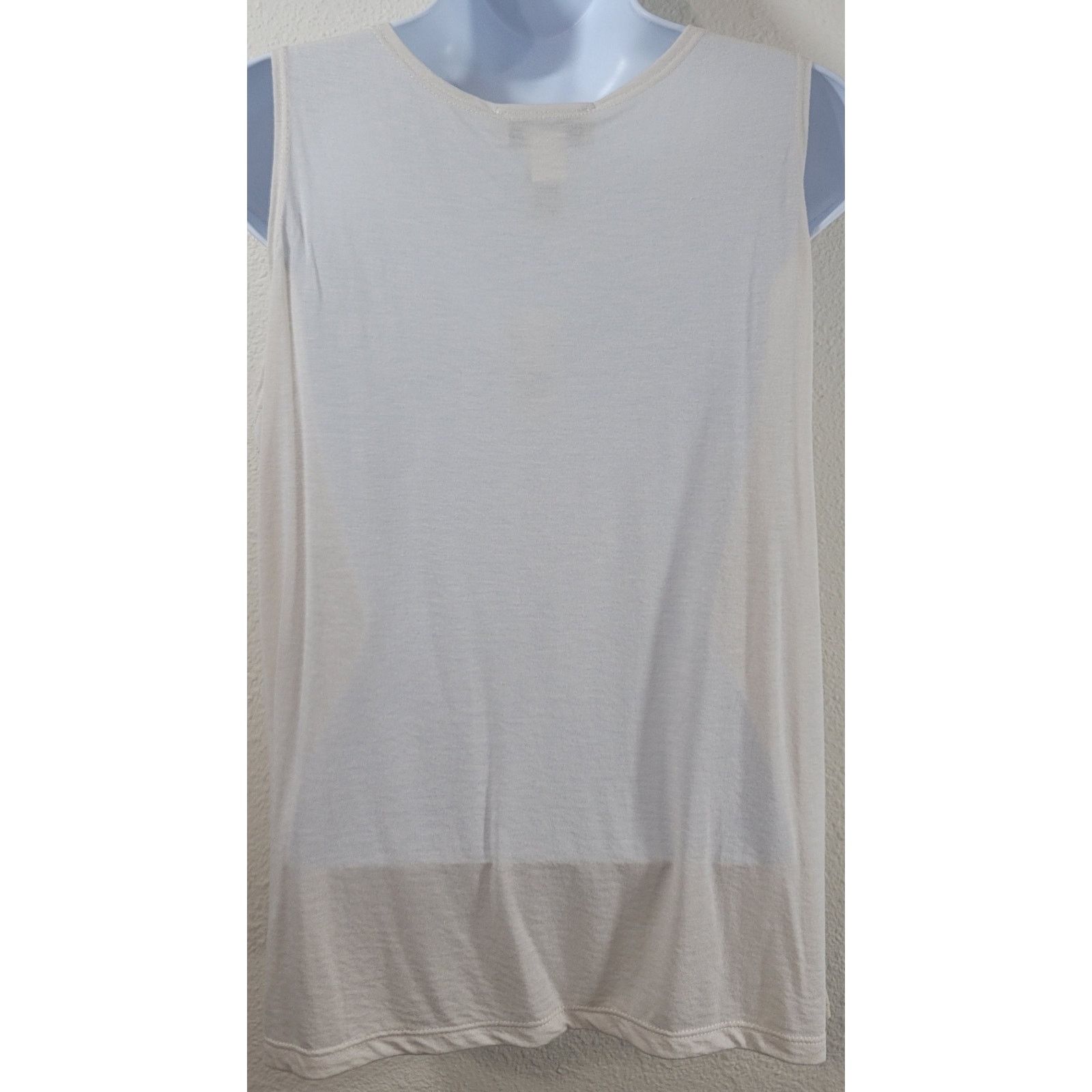 Other Draper's & Damon's Beige Lace Overlay Slub Top Medium NWT Size M / US 6-8 / IT 42-44 - 3 Thumbnail