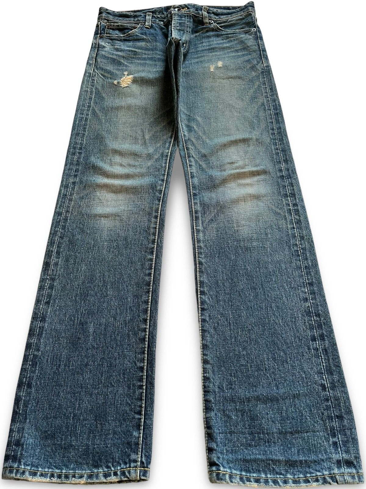 Japanese Brand Japanese Brand selvedge mud wash jeans Size US 31 - 2 Thumbnail