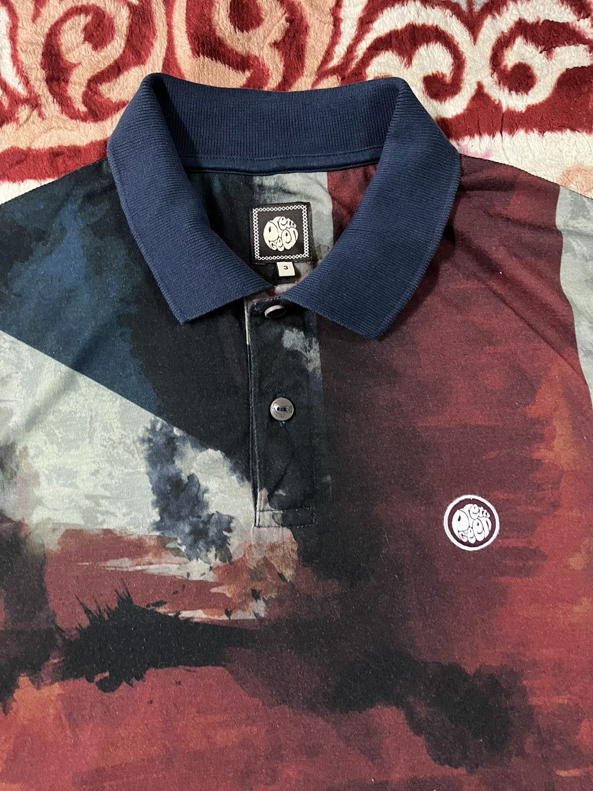 Japanese Brand Pretty Green Union Jack Polo Shirt Size US M / EU 48-50 / 2 - 3 Thumbnail