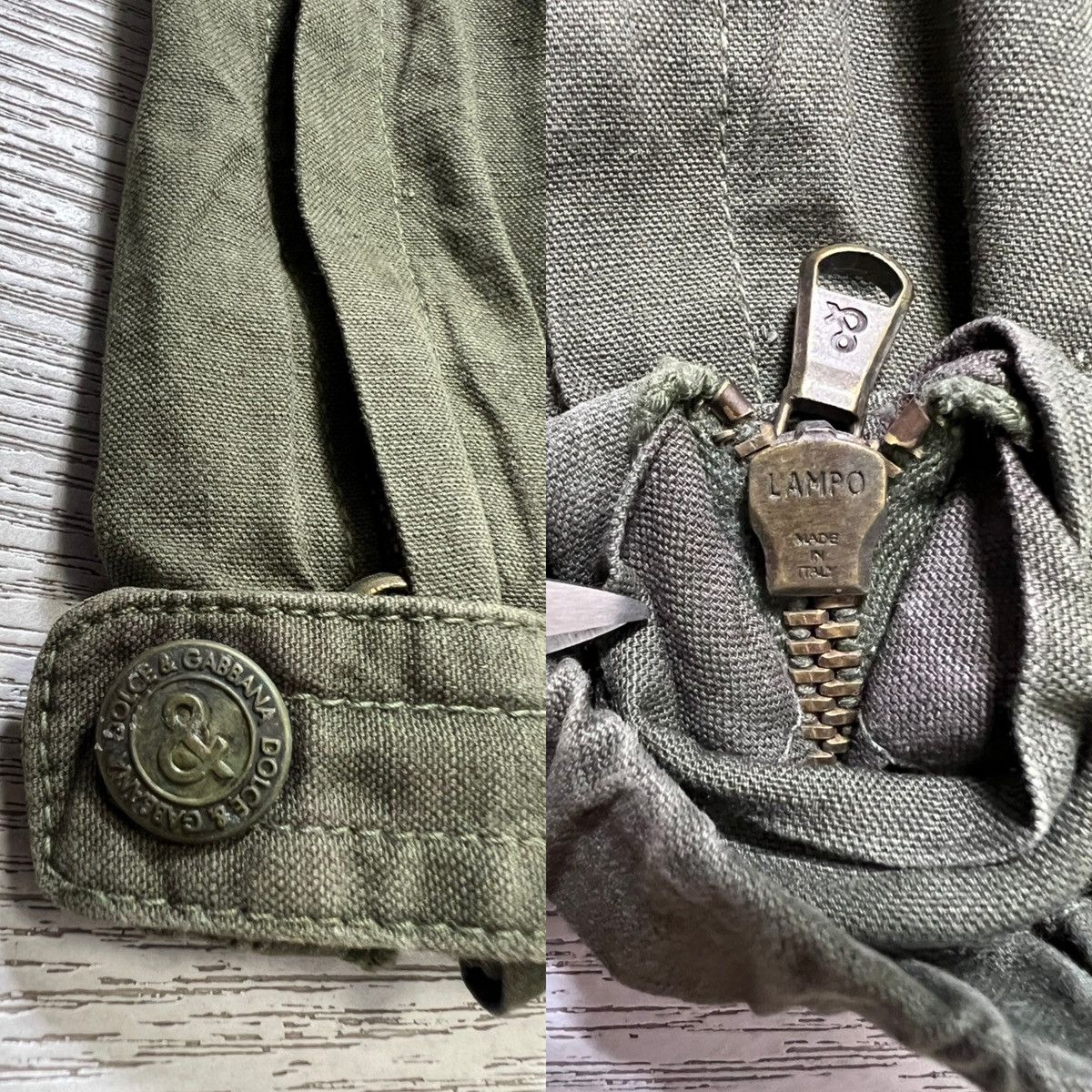 Dolce & Gabbana Dolce & Gabbana - Cotton Linen Olive Military Cargo Pants Size US 32 / EU 48 - 19 Thumbnail