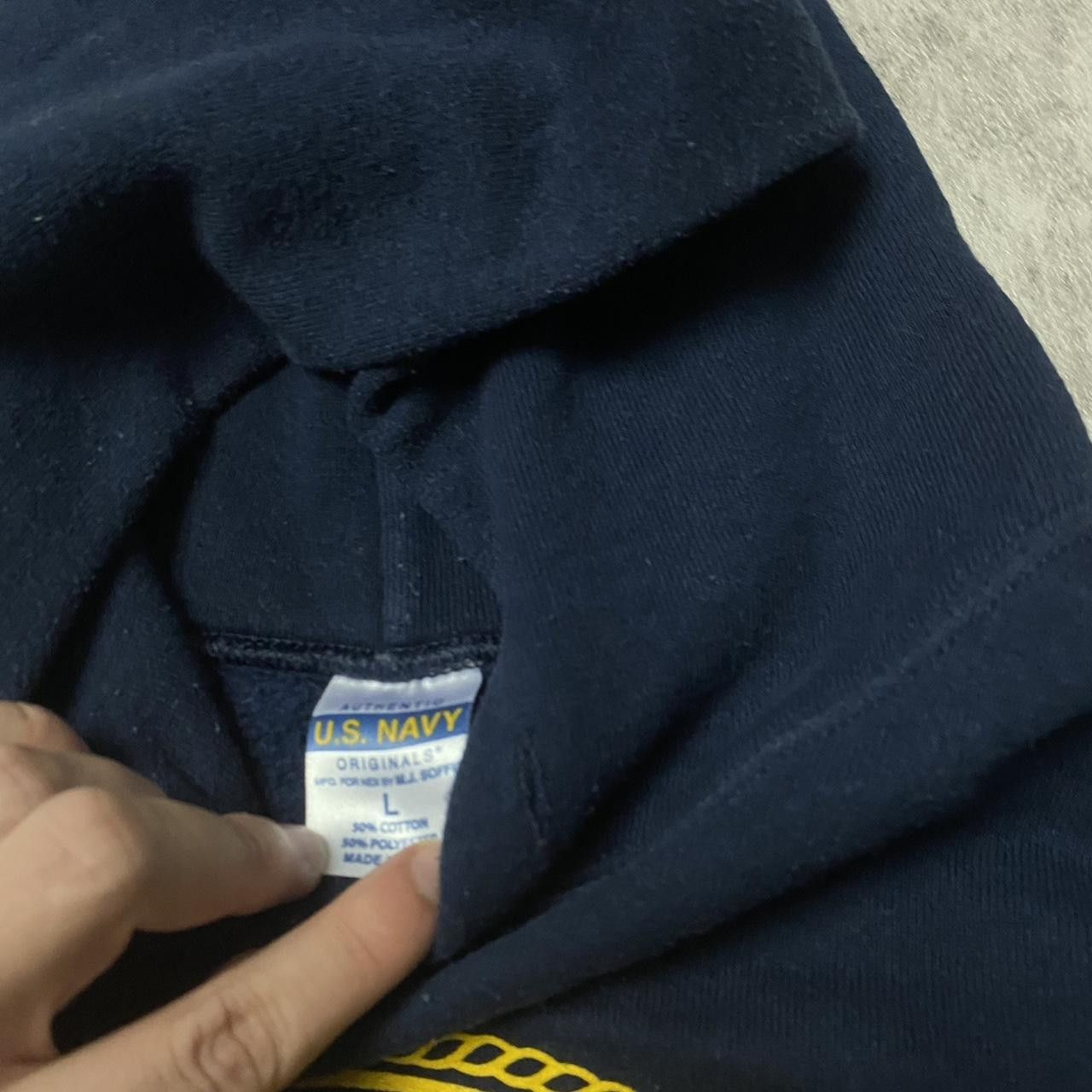 Other Navy blue hoodie with gold details, featuring a unique Size US L / EU 52-54 / 3 - 3 Thumbnail