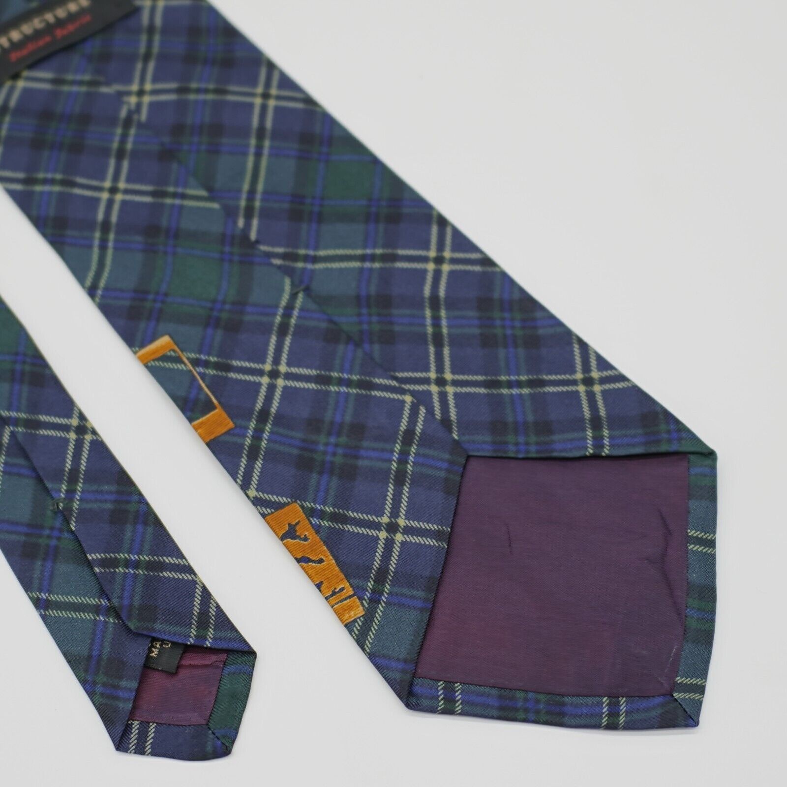 Structure Structure Blue Green Plaid Cowboy Novelty Print Short Wide S Size ONE SIZE - 5 Thumbnail