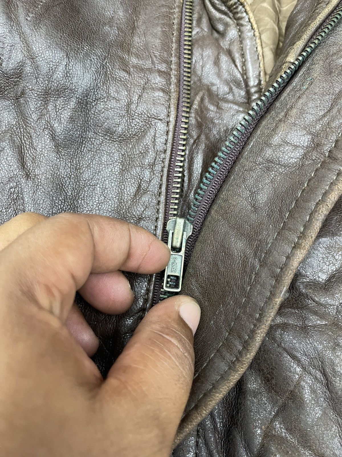 Genuine Leather × Vintage ARCHIVE🔥ROBO LEATHER JACKET Size US M / EU 48-50 / 2 - 9 Thumbnail