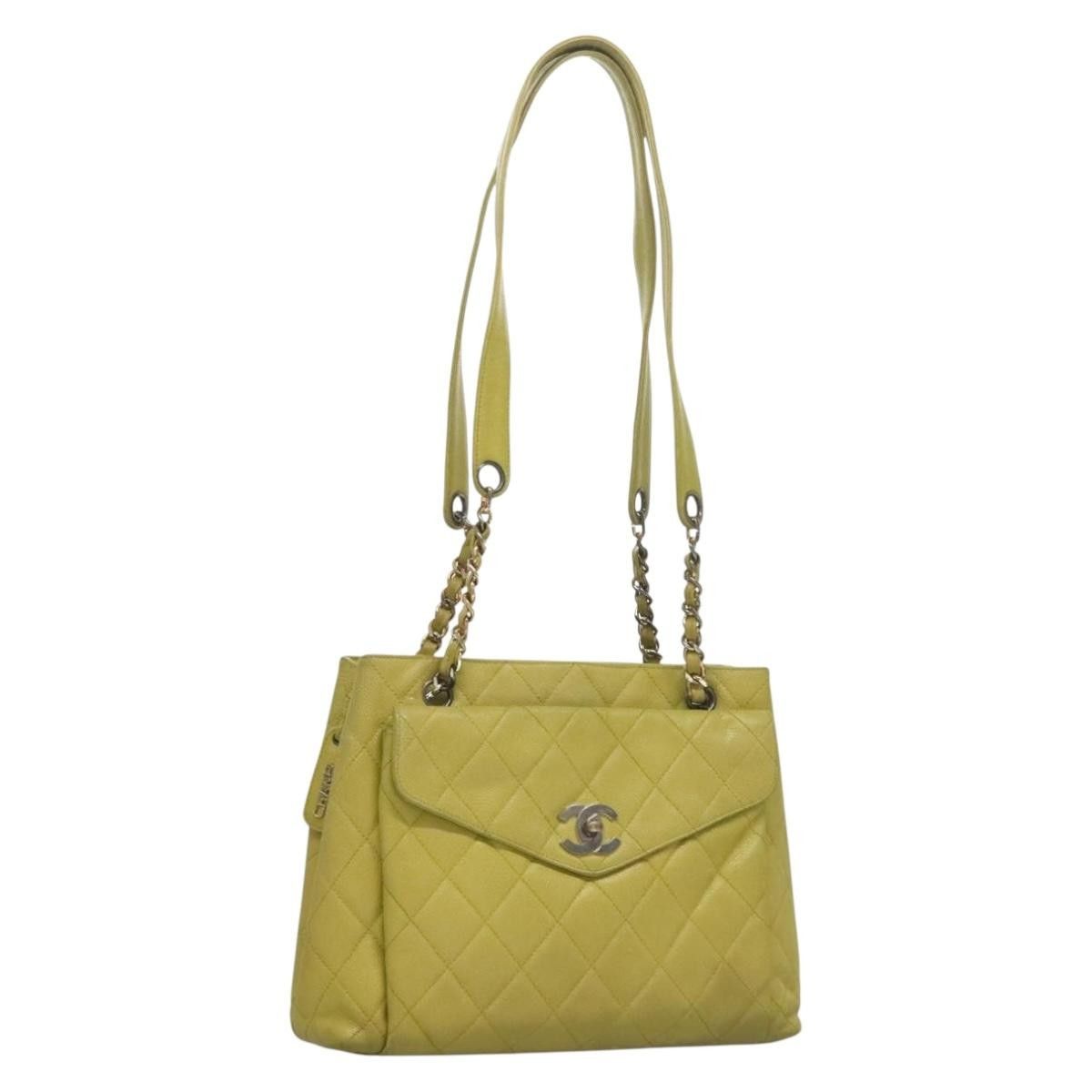 Chanel Chanel Vintage Front Pocket Shoulder Bag Quilted Caviar Size ONE SIZE - 1 Thumbnail
