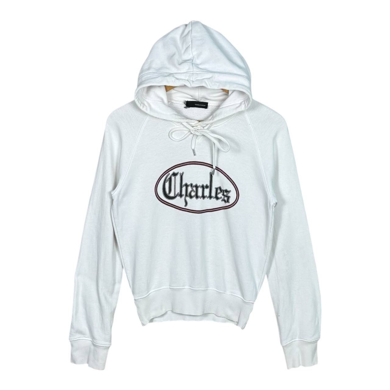 Dsquared2 Dsquared2 Charles White Hoodie Sweatshirt Size US S / EU 44-46 / 1 - 1 Thumbnail