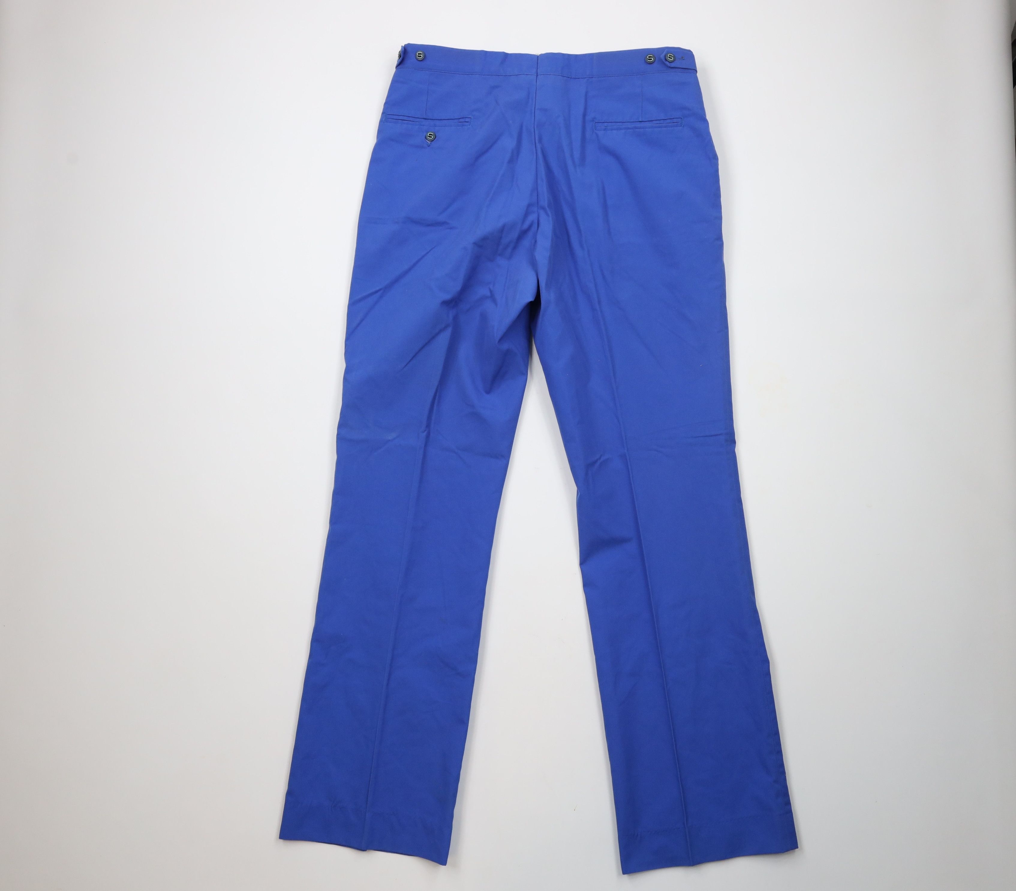 Vintage Vintage 70s Streetwear Bell Bottoms Chino Pants Blue USA Size US 36 / EU 52 - 8 Thumbnail