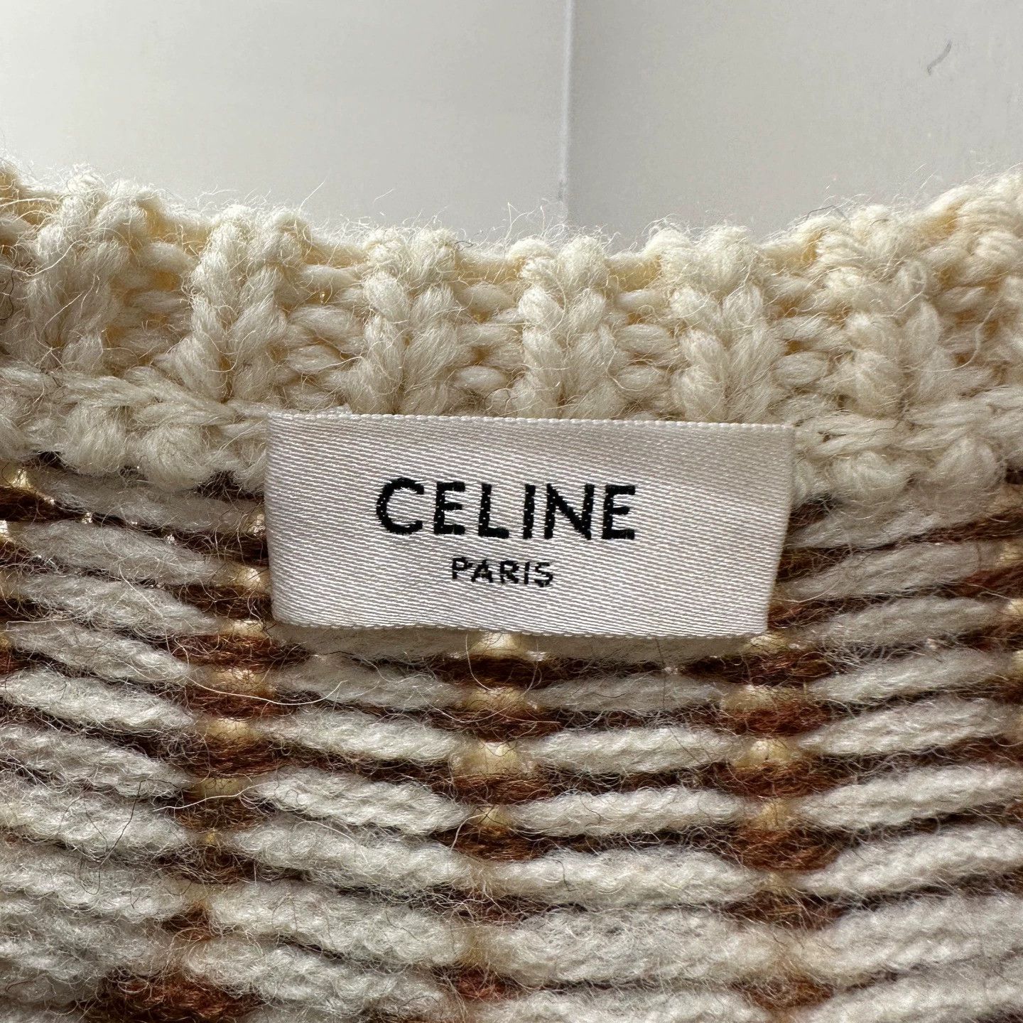 Celine Celine mar605 Fair Isle Triomphe Wool Sweater XS Size XS / US 0-2 / IT 36-38 - 3 Thumbnail