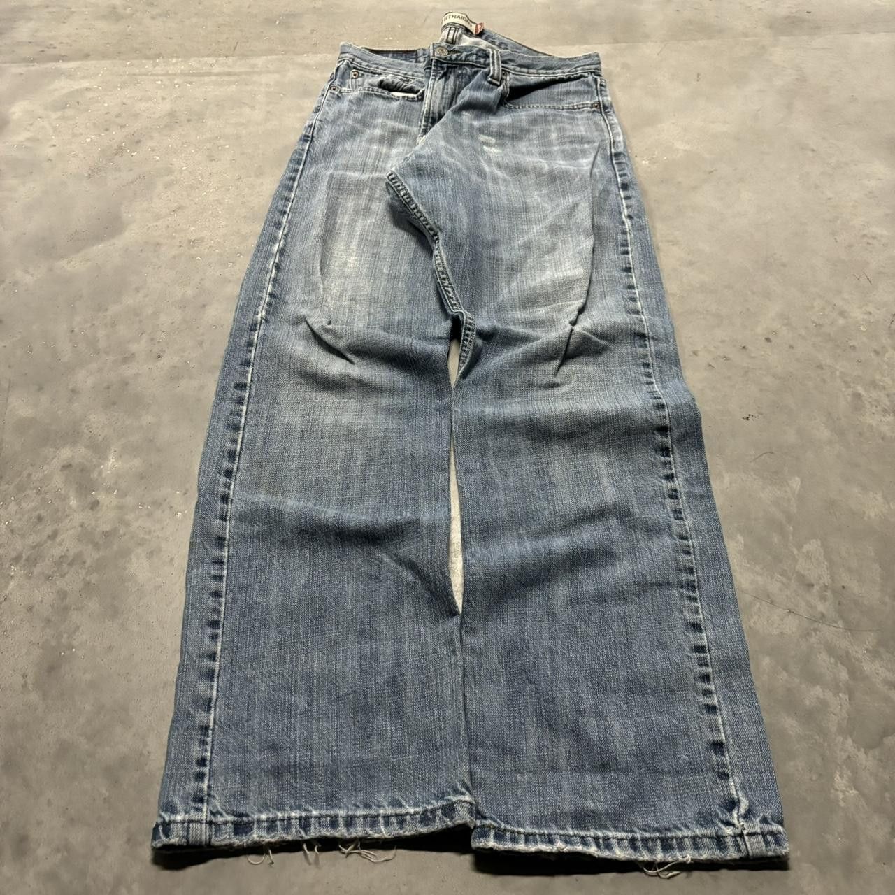 Levi's × Vintage Crazy Vintage Y2K/2000s Grunge Faded Light Wash Levi’s Denim Jeans! Size US 33 - 3 Thumbnail