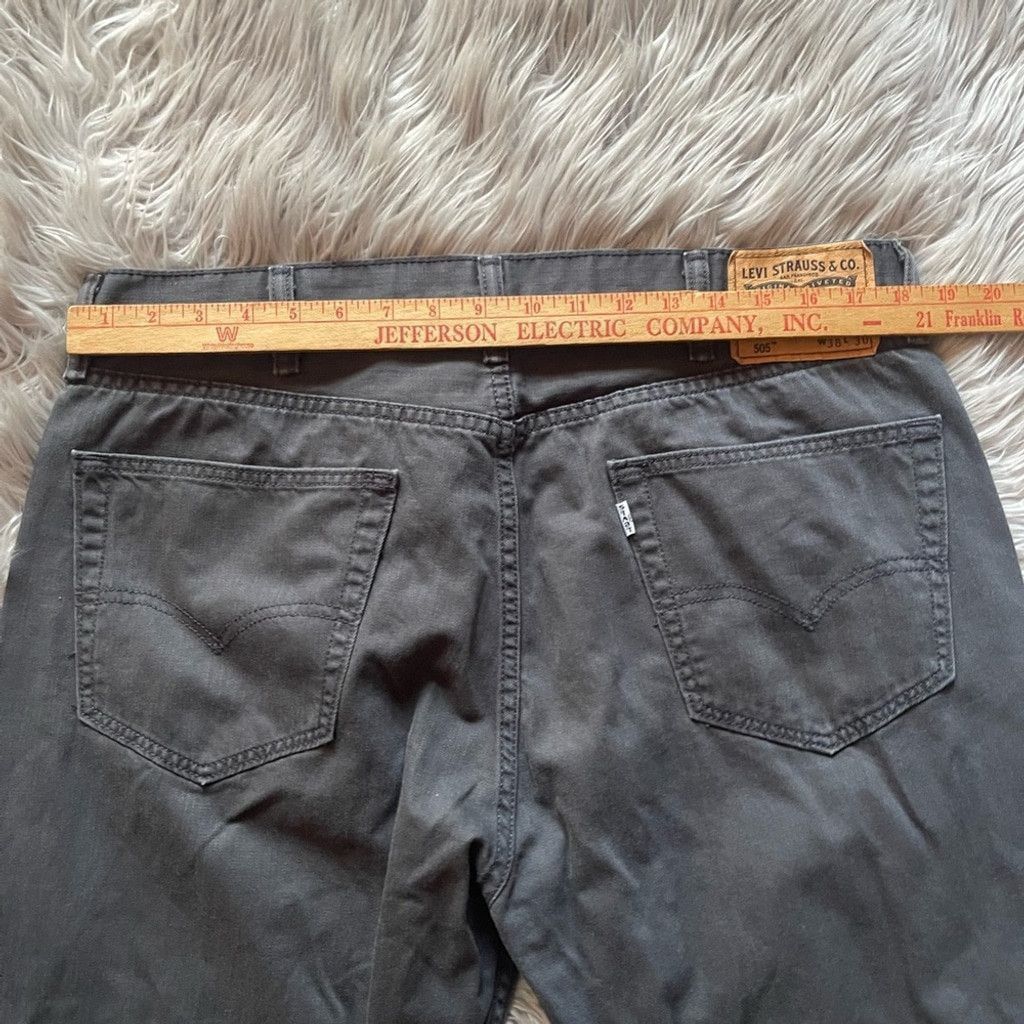 Levi's Levi's Charcoal Denim Pants 38x30 Size US 38 / EU 54 - 4 Thumbnail