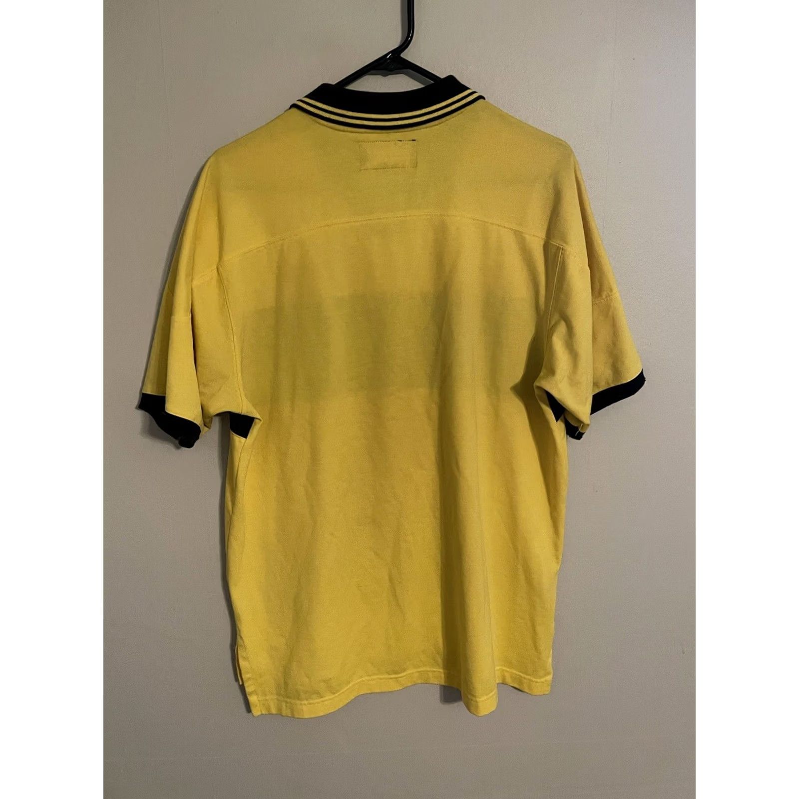 Vintage VINTAGE Polo Sport Ralph Lauren Yellow Black Collared Shirt Men's Large Sports Size US L / EU 52-54 / 3 - 3 Thumbnail