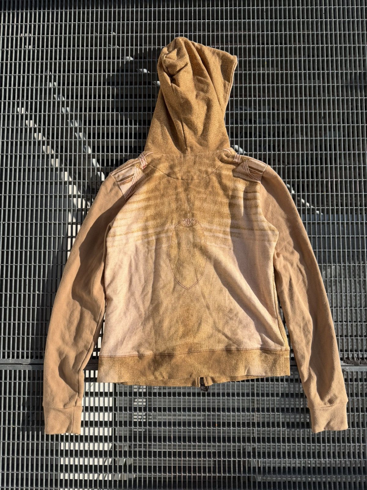 Roberto Cavalli Roberto Cavalli Angeles Overprinted Y2K Zip Hoodie Size XS / US 0-2 / IT 36-38 - 16 Thumbnail