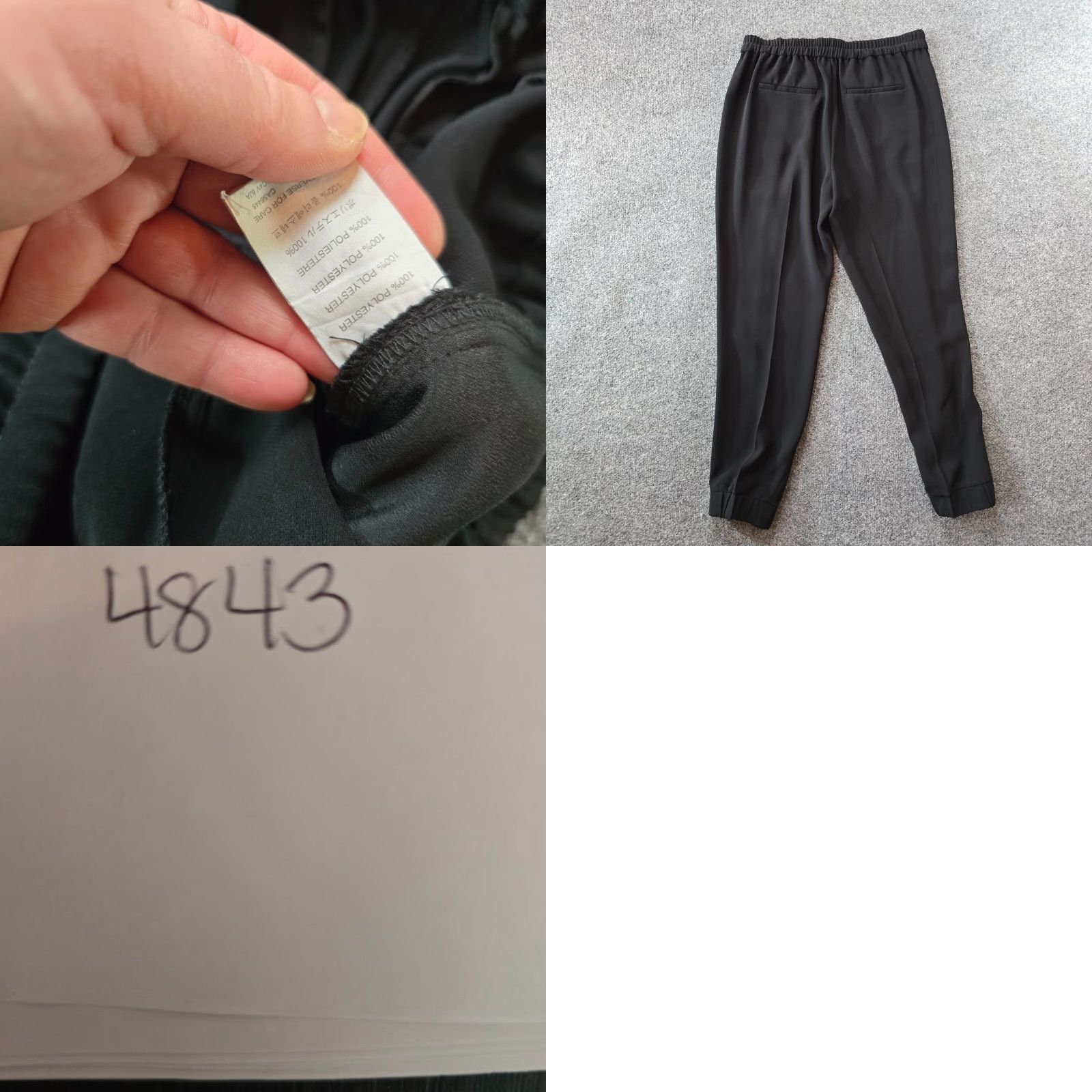 J.Crew J.CREW Pants Womens Size 4 Black Joggers Pockets Pull On Classic Tapered Twill 26.5 In Inseam Casual City Size 27" / US 4 / IT 40 - 8 Thumbnail
