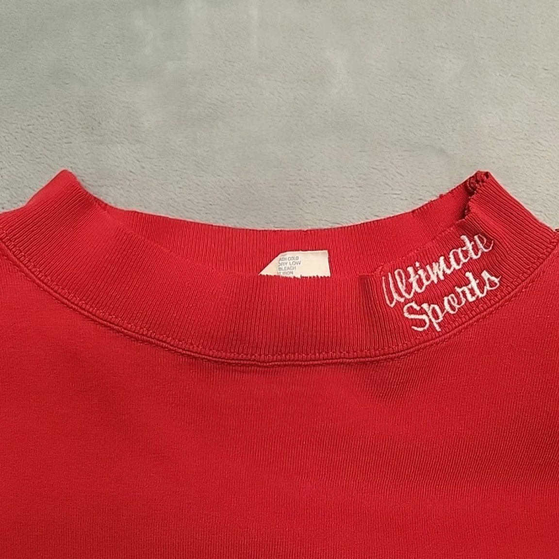 Vintage VINTAGE Santee Sweatshirt Mens 2XL Red Knit Pullover Mock Neck Long Sleeve Cotton Logo Embroidered USA VTG Size US XXL / EU 58 / 5 - 4 Thumbnail