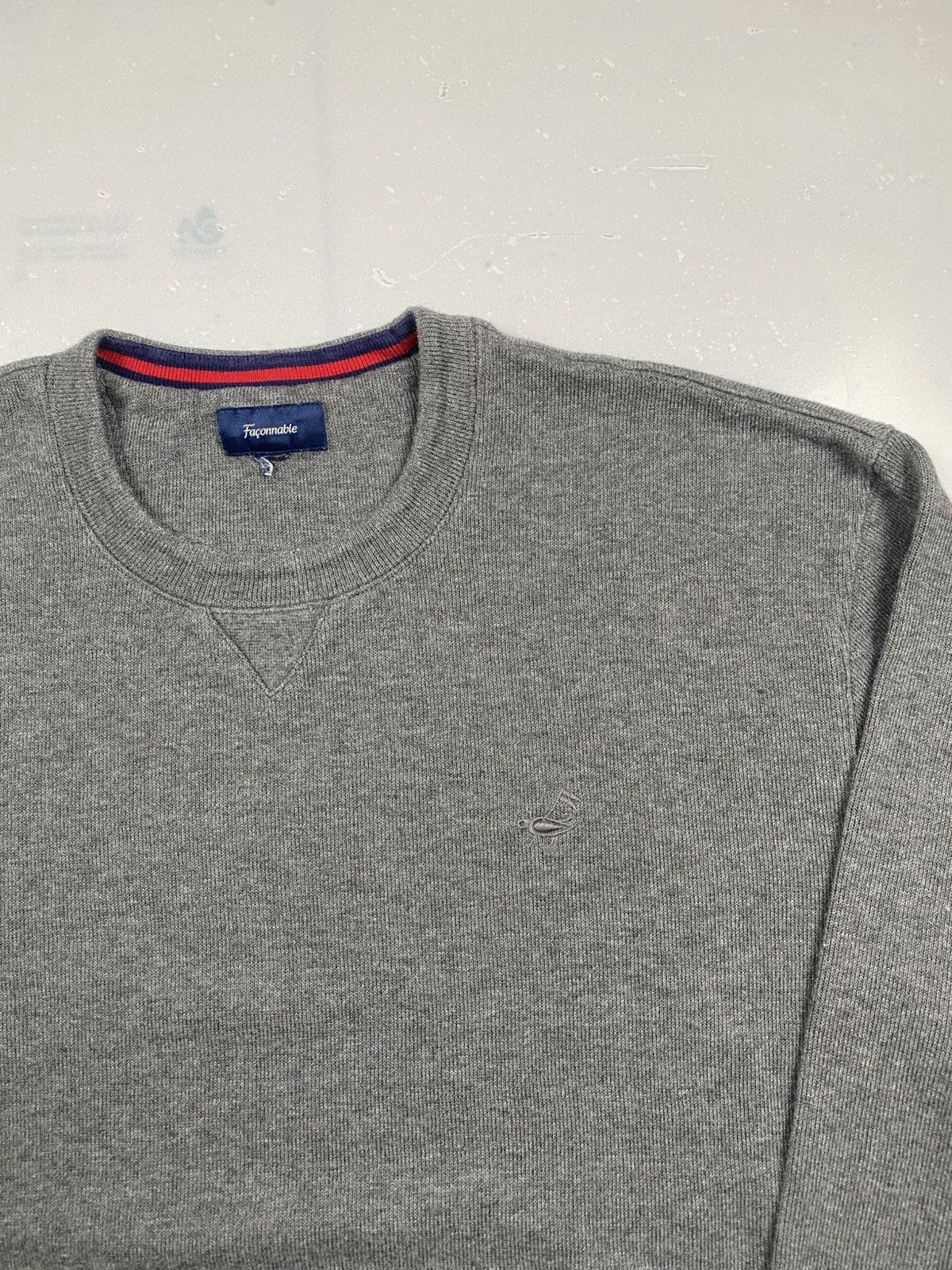 Faconnable Faconnable Jean Goldberg Knit Boxy Crewneck Size US M / EU 48-50 / 2 - 2 Thumbnail