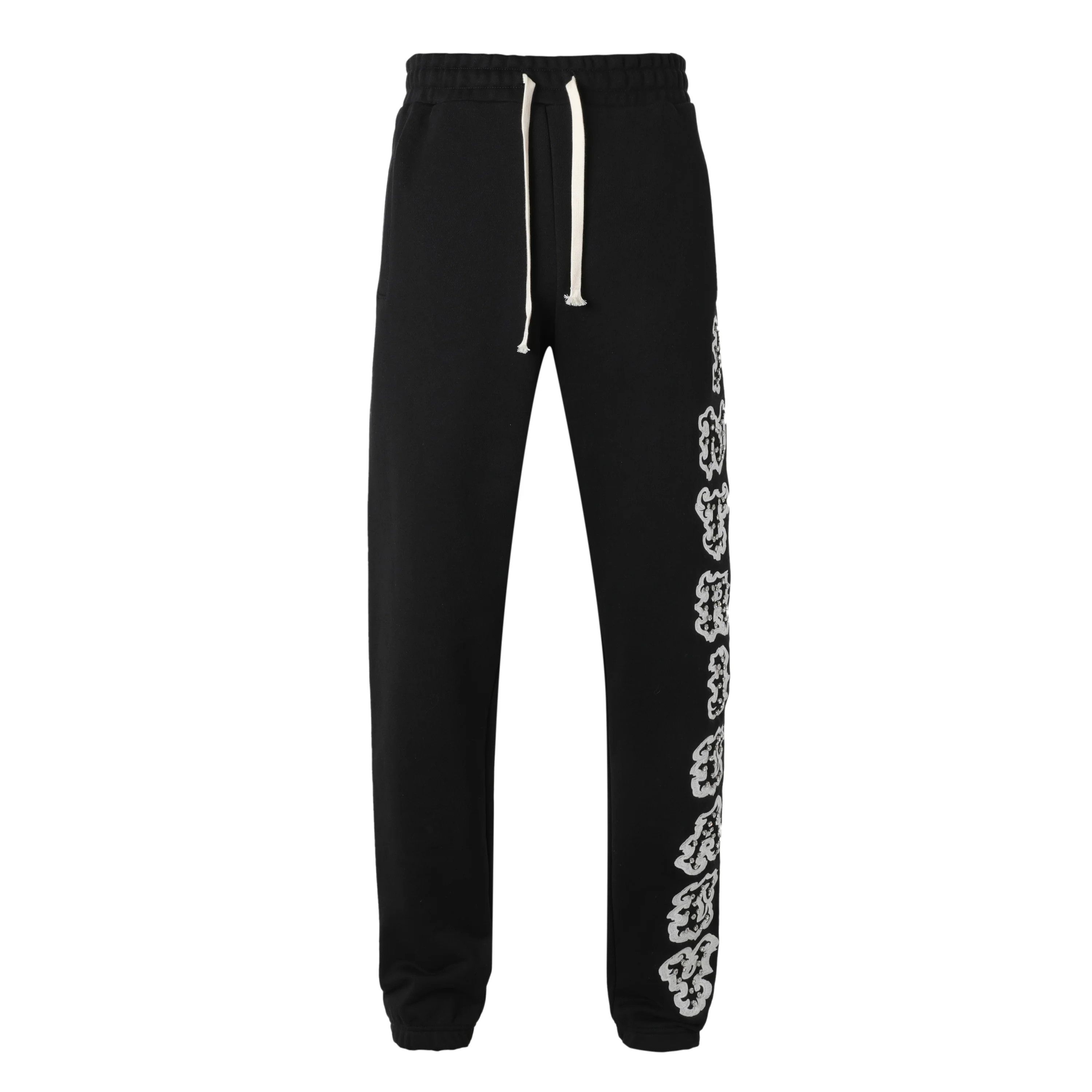 LOST INTRICACY Lost Intricacy 'Patch 2.0' Black Sweats Size US 32 / EU 48 - 1 Thumbnail