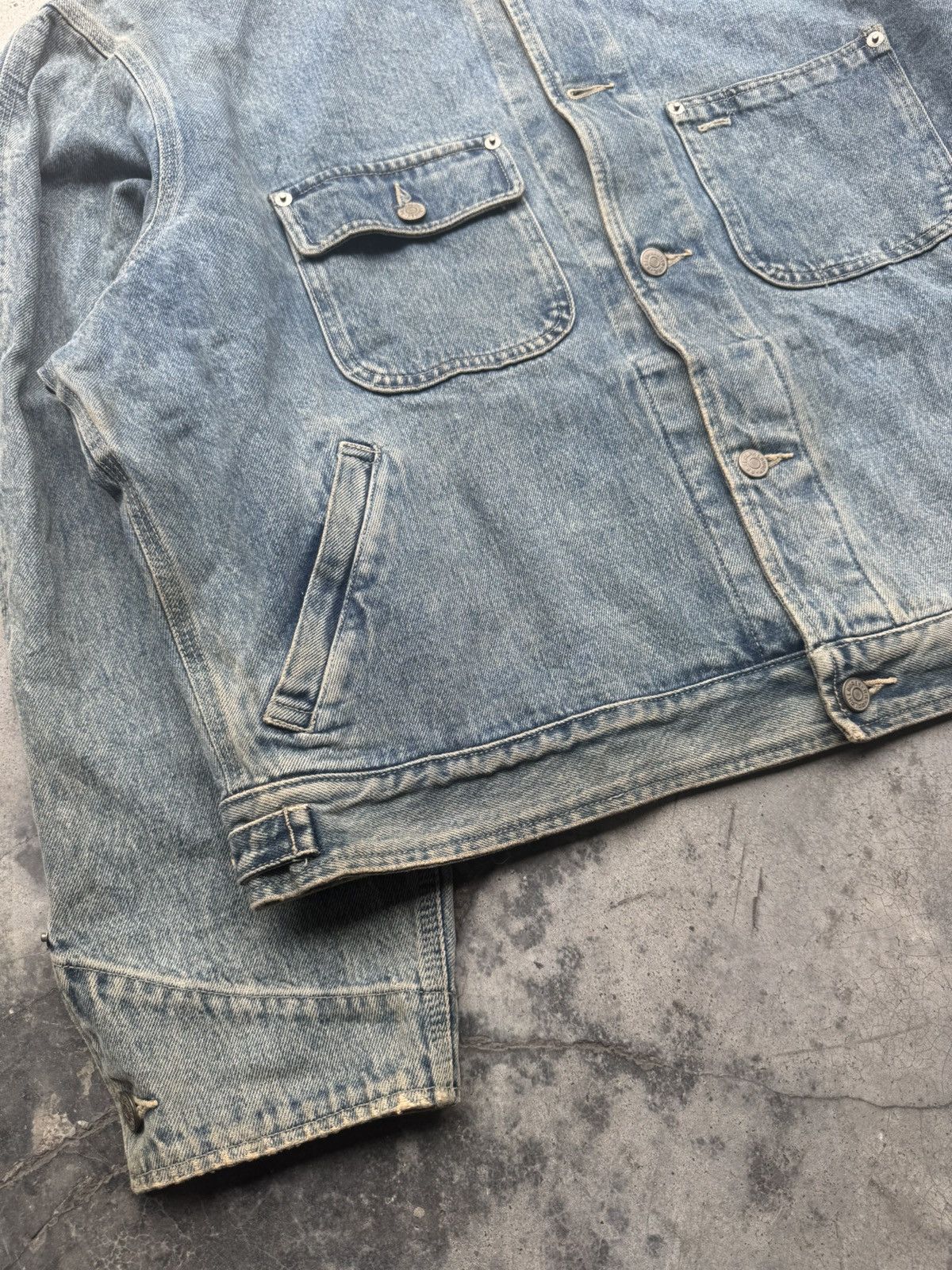 RRL Ralph Lauren × Ralph Lauren × Vintage Vintage RRL corduroy collar denim jacket ralph lauren Size US XL / EU 56 / 4 - 6 Thumbnail