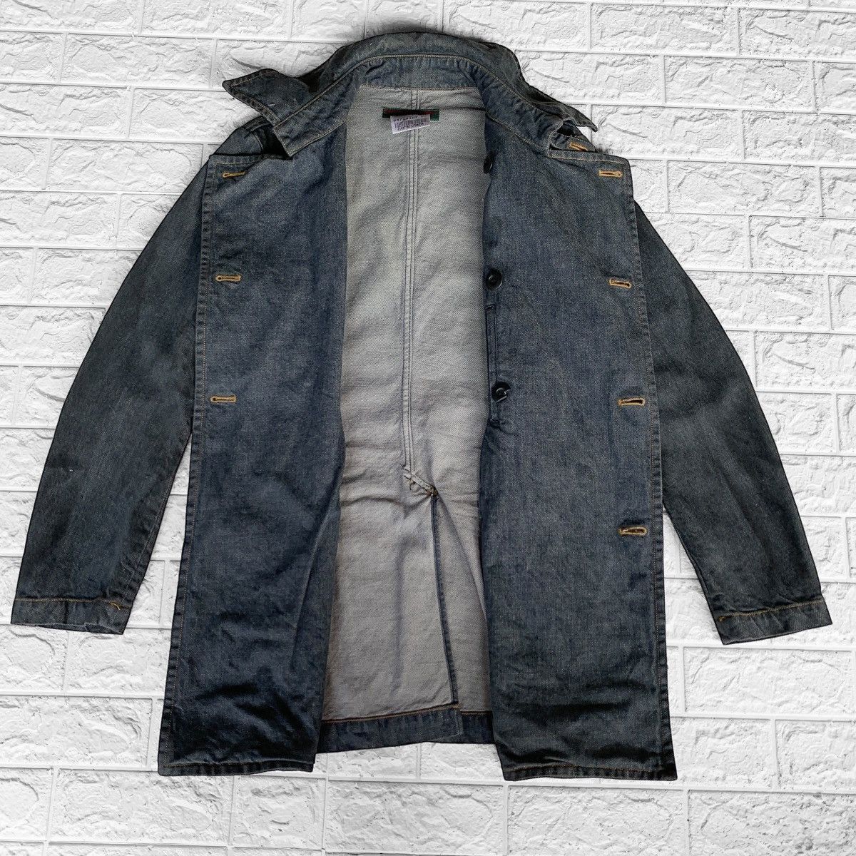 Vintage VINTAGE HAMNETT DENIM ACIDWASH JACKET DOUBLE BREASTED Size US S / EU 44-46 / 1 - 4 Thumbnail