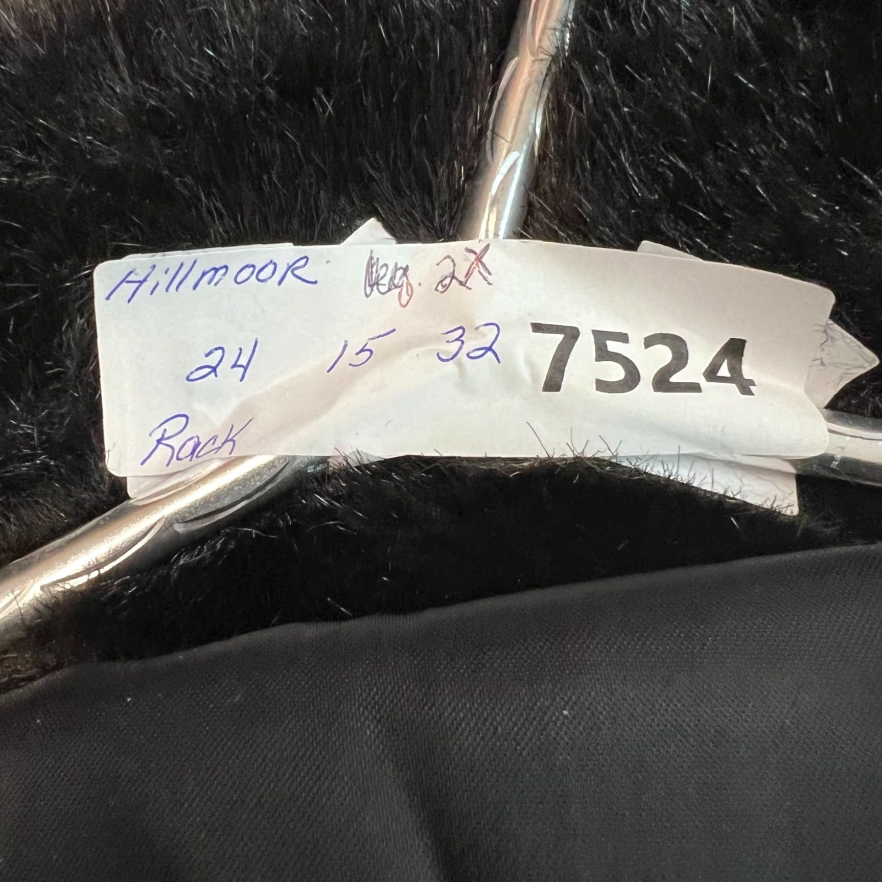 Vintage VINTAGE Hillmoor NY 1950s Women's Faux Fur Coat Collared XL Black Classic Style Size XL / US 12-14 / IT 48-50 - 5 Thumbnail