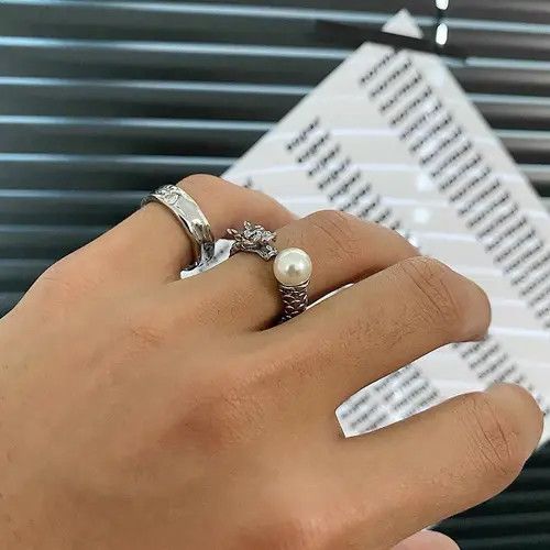 Designer Retro punk rings Size ONE SIZE - 3 Thumbnail