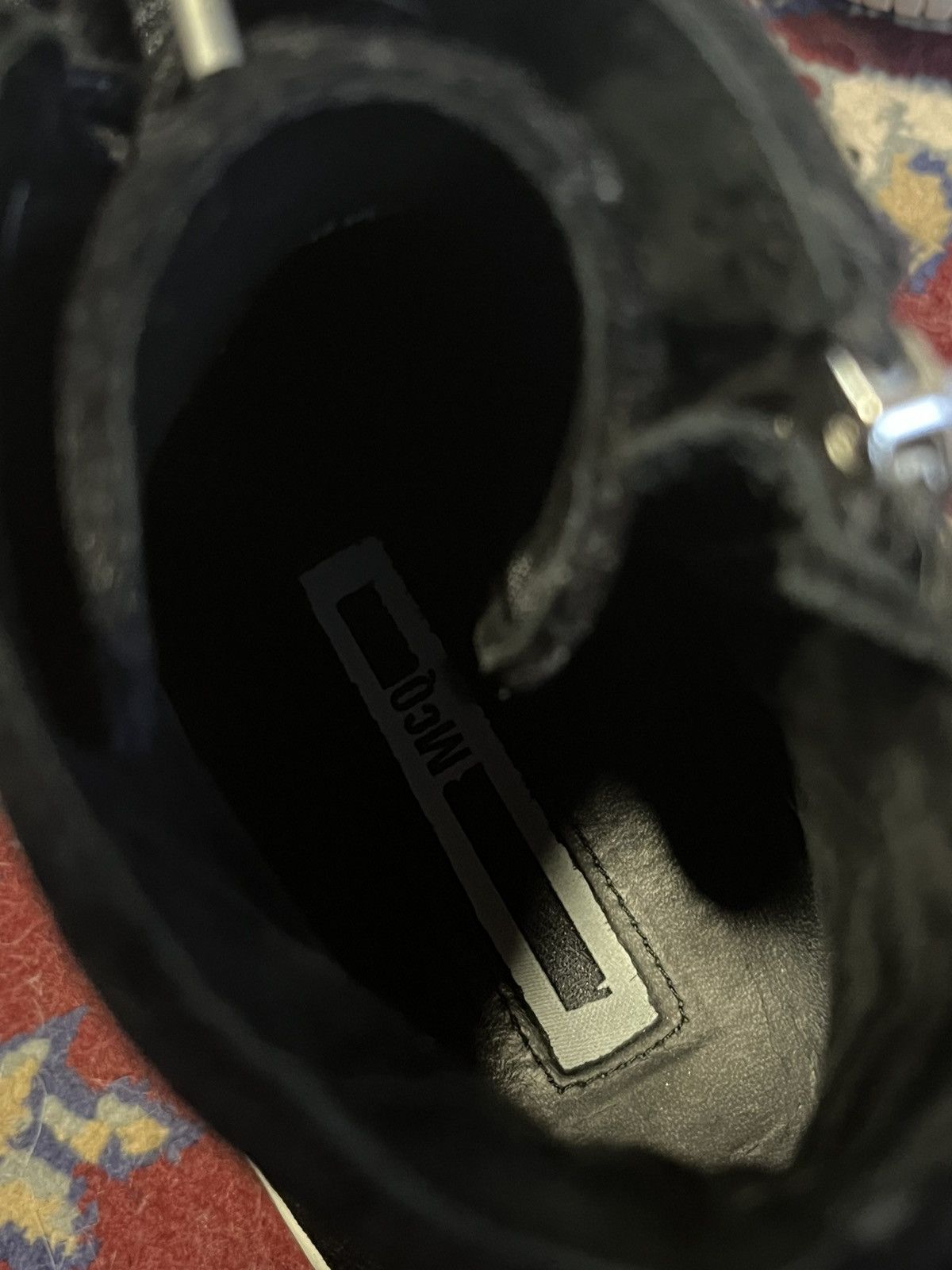 Alexander McQueen × Japanese Brand Alexander McQueen velvet side zipper high tops Size US 7 / IT 37 - 5 Thumbnail