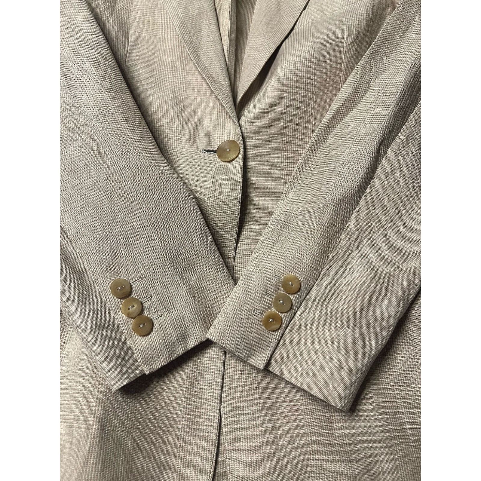 Max Mara Jacket MAX MARA Women Sz. 10 Beige Size L / US 10 / IT 46 - 6 Thumbnail