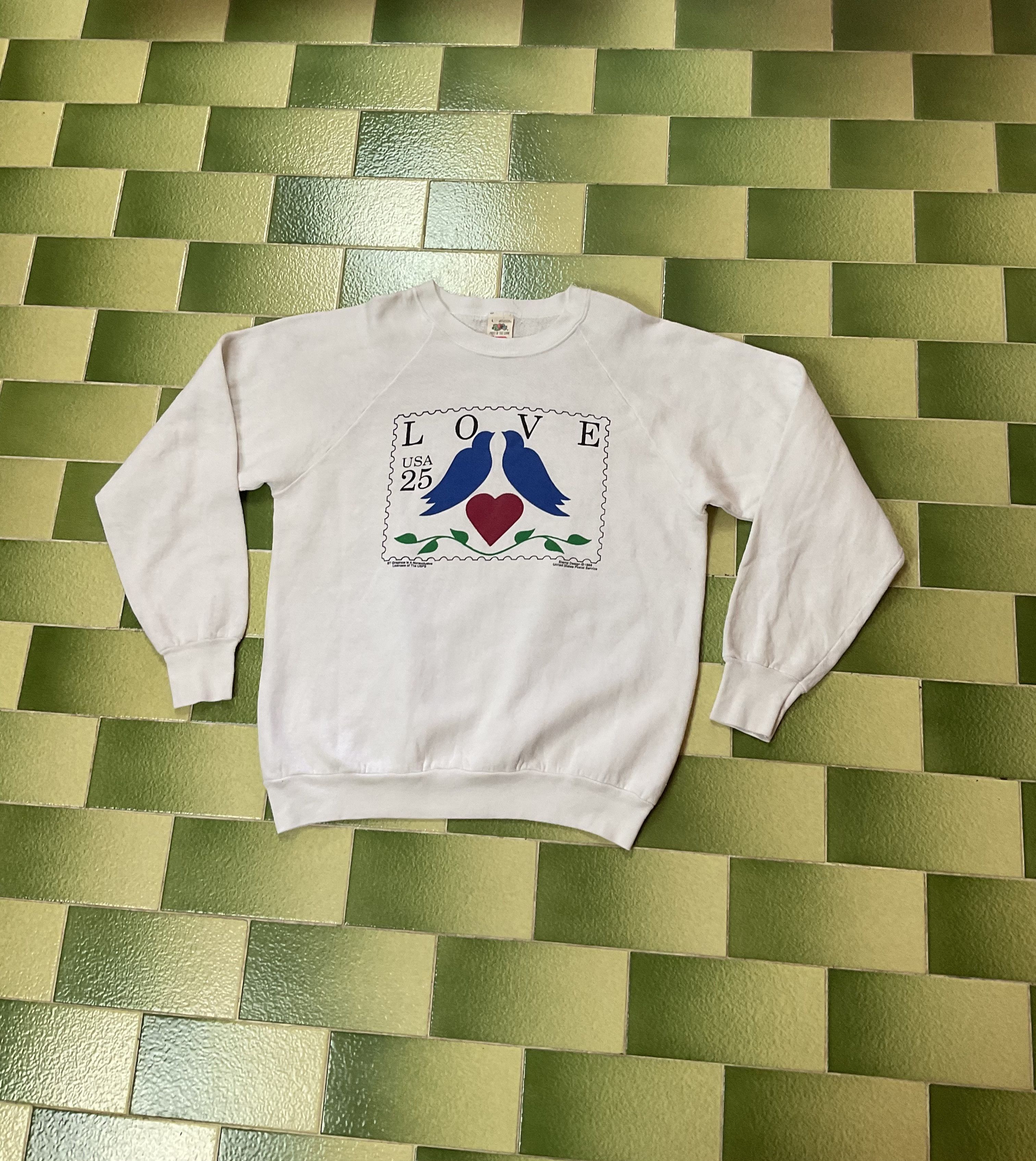 Vintage Vintage 1988 USPS Stamp Sweatshirt Free Vtg Stamp T-Shirt Size US M / EU 48-50 / 2 - 3 Thumbnail