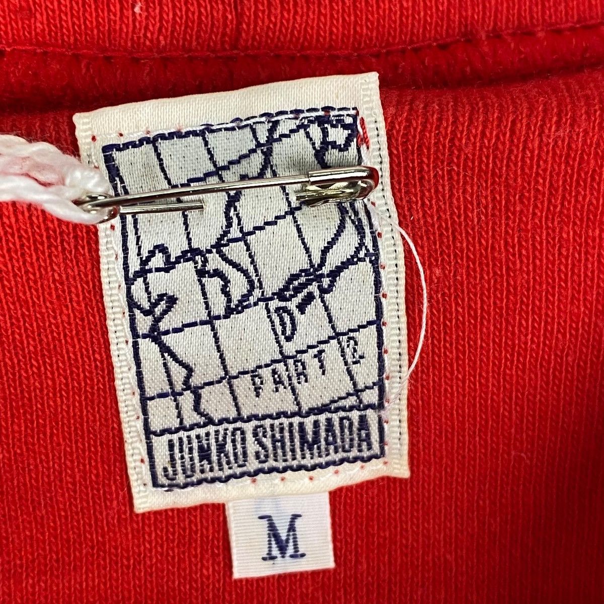 Junko Shimada × Vintage Vintage Jungko Shimada Printed Turtleneck Sweatshirt Red Size M / US 6-8 / IT 42-44 - 5 Thumbnail