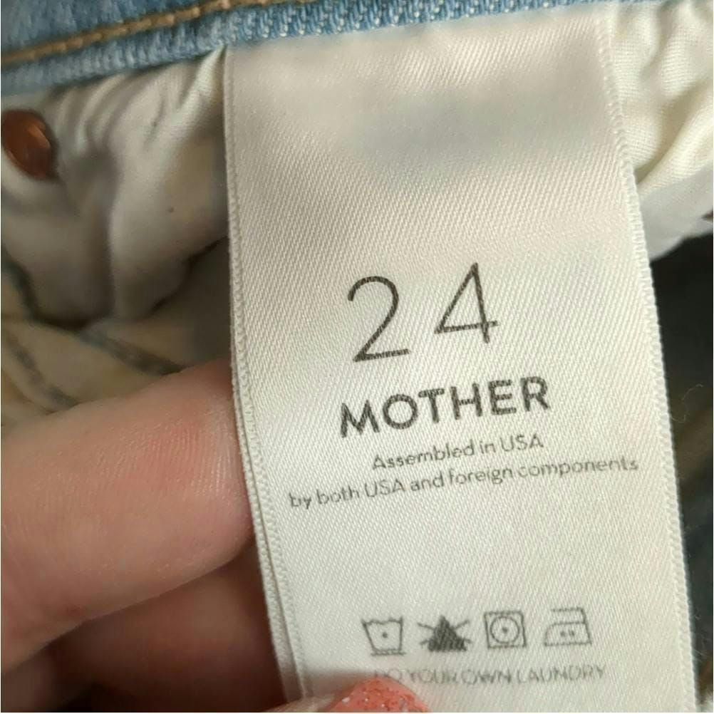 MOTHER Mother the peg step fray denim skirt size 24 Size 27" / US 4 / IT 40 - 4 Thumbnail