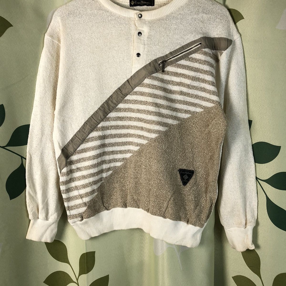 Vintage Enzo Molteni White vintage Sweatshirt #7422 Size US M / EU 48-50 / 2 - 3 Thumbnail